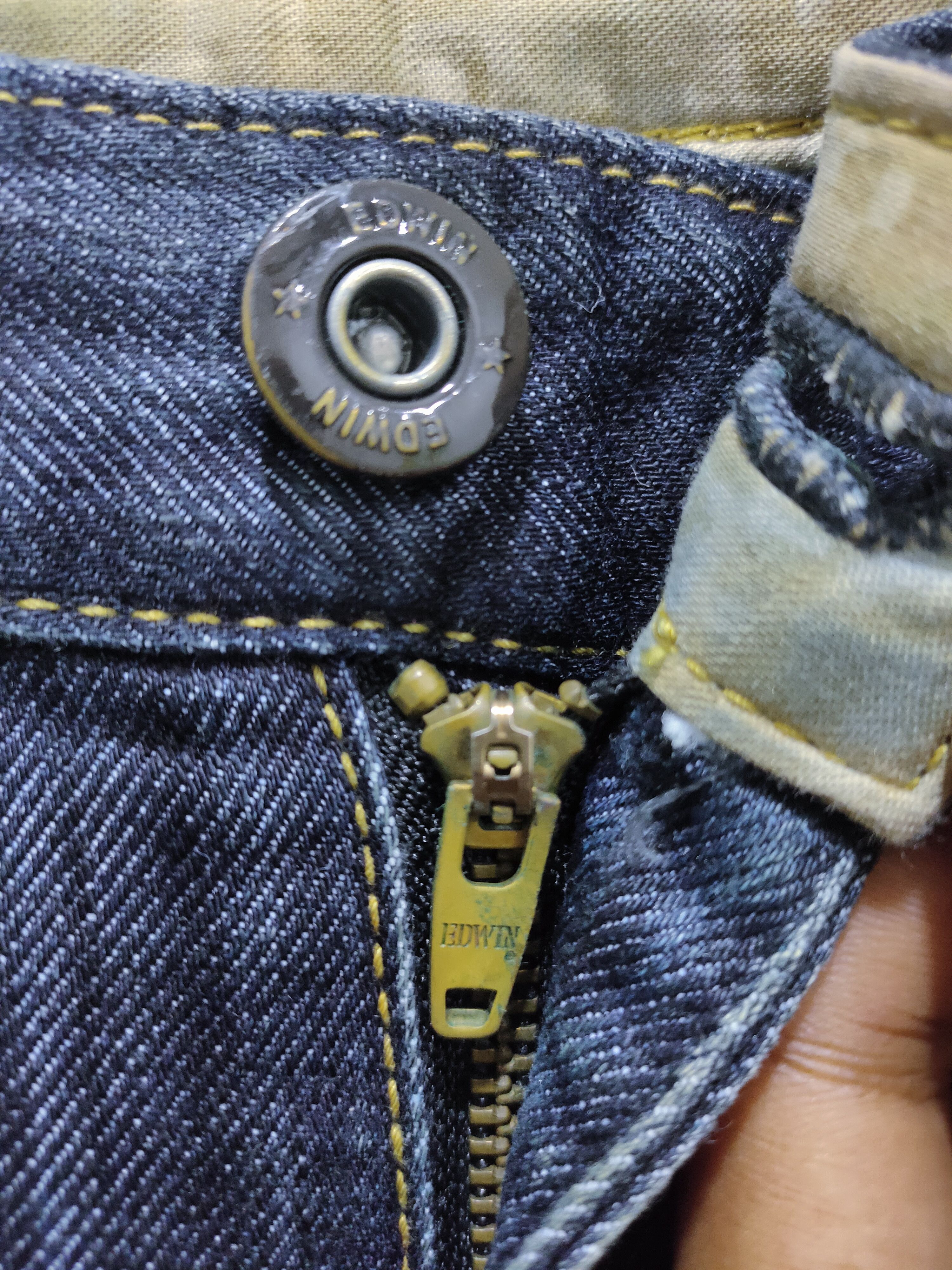 Edwin × Japanese Brand EDWIN E-FUNCTION 503 Curved Leg Camo Stone Wash Denim Jeans Size US 28 / EU 44 - 18 Thumbnail
