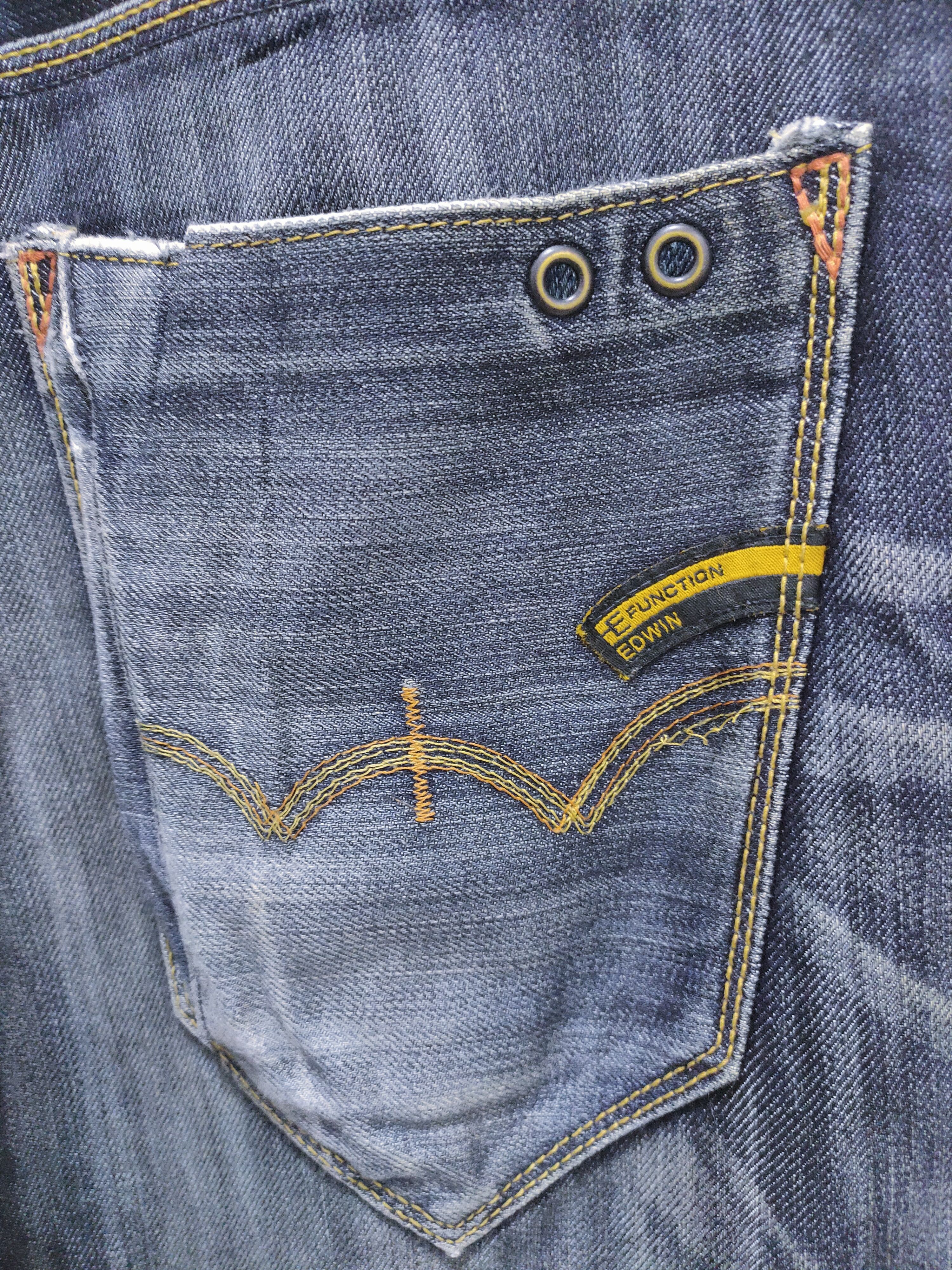 Edwin × Japanese Brand EDWIN E-FUNCTION 503 Curved Leg Camo Stone Wash Denim Jeans Size US 28 / EU 44 - 15 Thumbnail