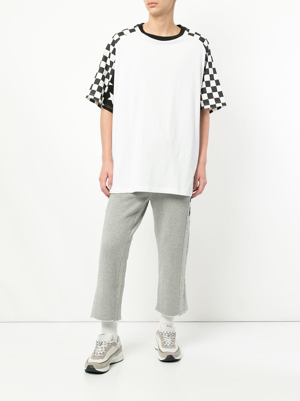 Facetasm Facetasm AW18 Deconstructed Rebuilt Cropped Sweatpants Size US 32 / EU 48 - 3 Thumbnail