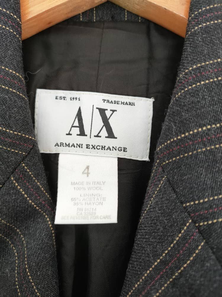 Armani Exchange Armani Exchange Stripes Blazer Size S / US 4 / IT 40 - 6 Thumbnail