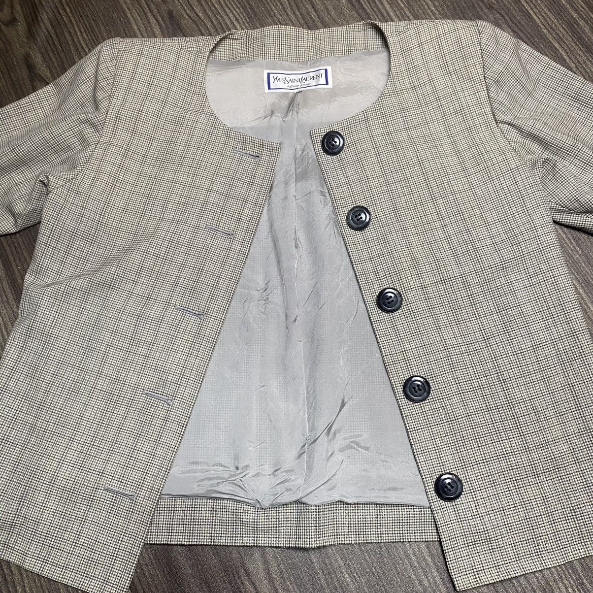 Vintage × Yves Saint Laurent Vintage Yves Saint Laurent Blazer Coats Size M / US 6-8 / IT 42-44 - 3 Thumbnail