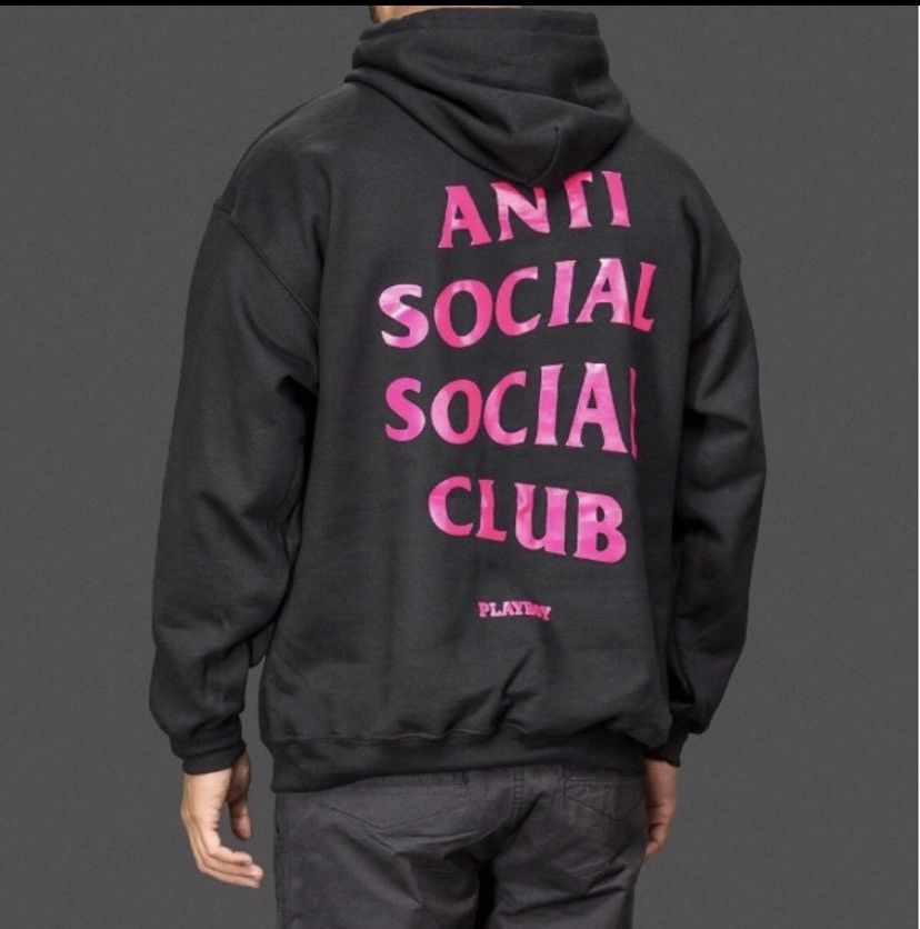 Anti Social Social Club × Playboy × Vintage 🇱🇷Rare Antisocial Social Club x Playboy Hoodie Size US XL / EU 56 / 4 - 4 Thumbnail