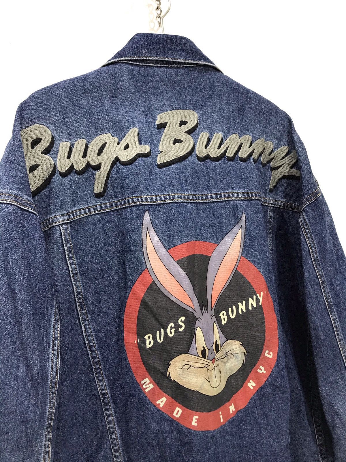 Disney Looney Toons Bugs Bunny Denim Jacket GU 12🟩 Size US XL / EU 56 / 4 - 2 Thumbnail