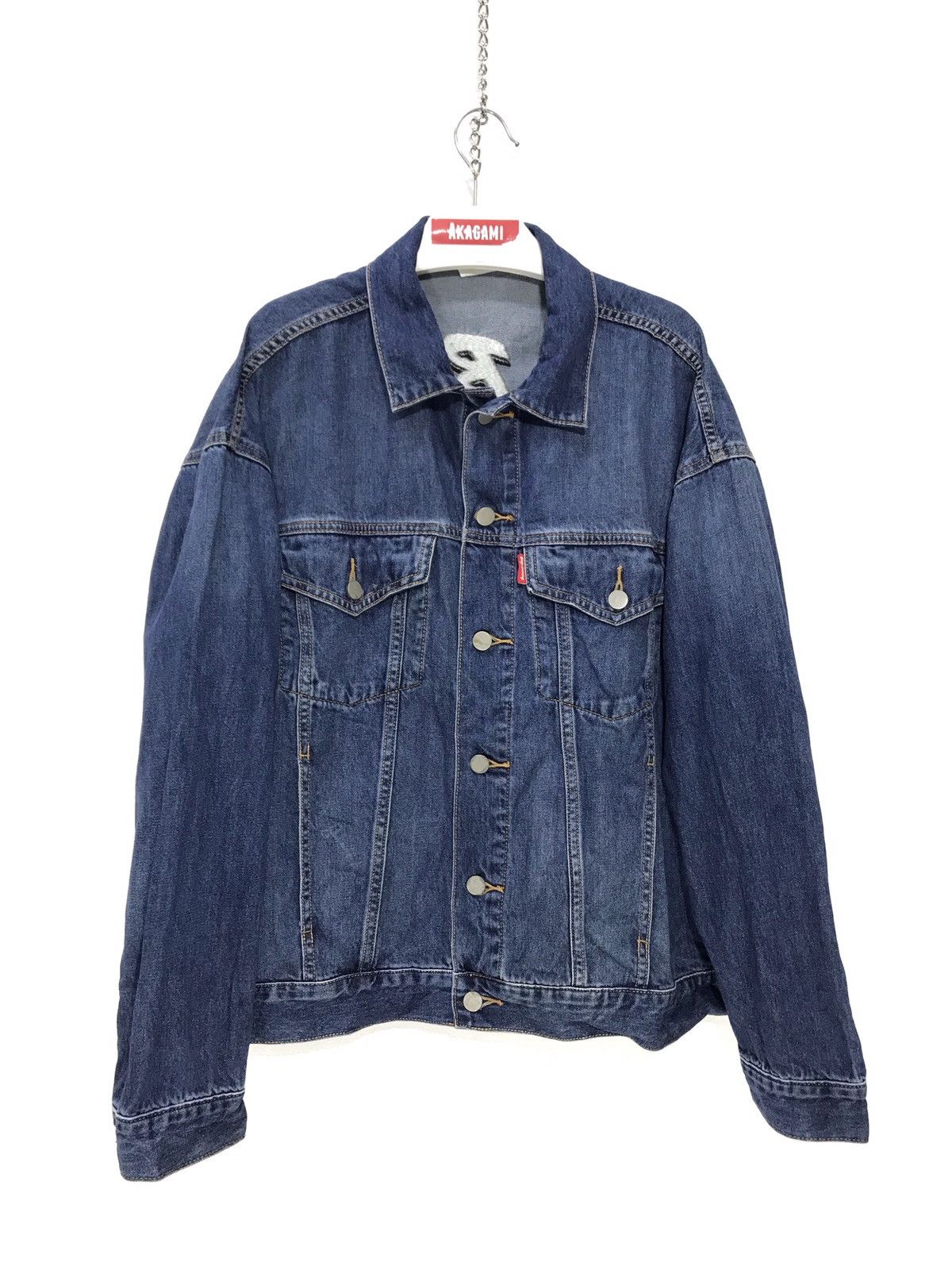 Disney Looney Toons Bugs Bunny Denim Jacket GU 12🟩 Size US XL / EU 56 / 4 - 5 Thumbnail