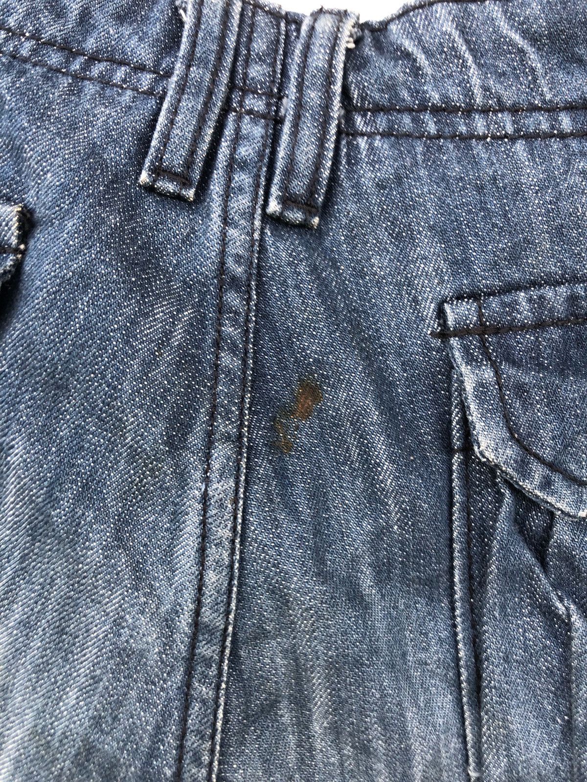 Japanese Brand 🔥🔥Japanese FR Multipocket Indigo Cargo Flare Jeans Size US 33 - 14 Thumbnail
