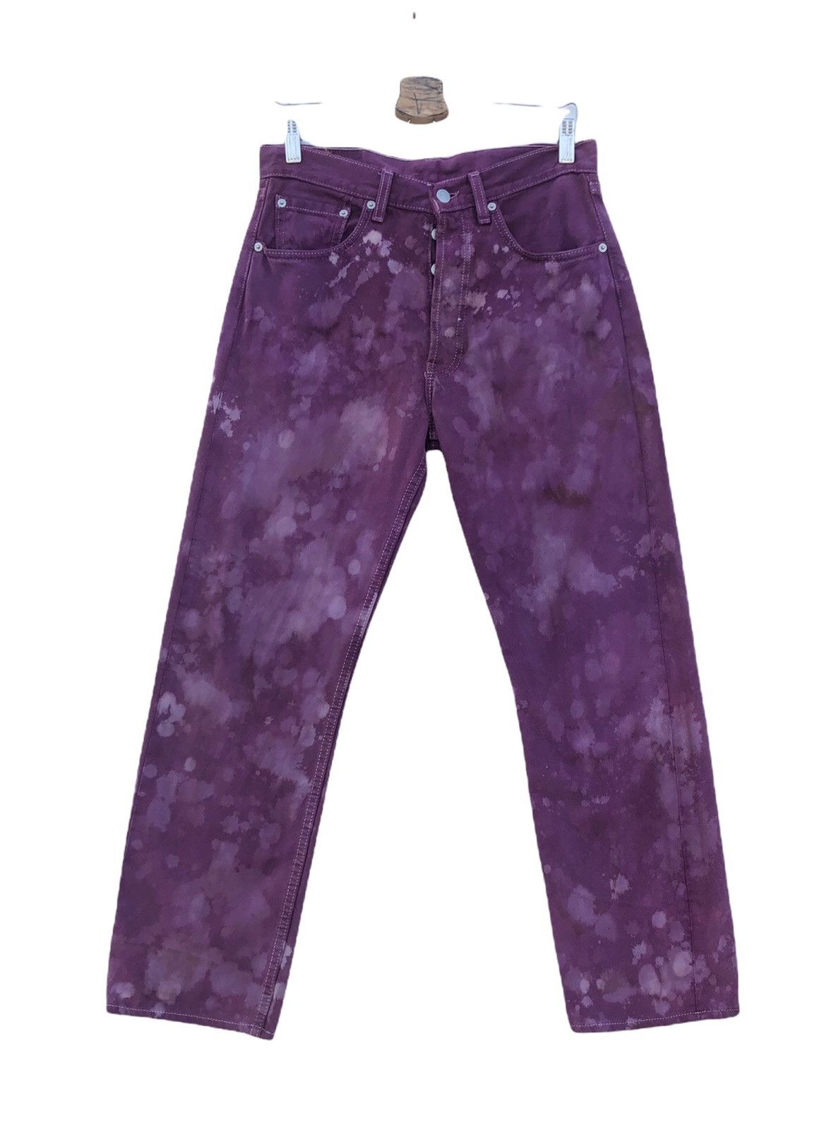 Levi's 🔥Vintage Levi’s 501 Purple Bleached Jeans🔥 Size US 30 / EU 46 - 1 Thumbnail