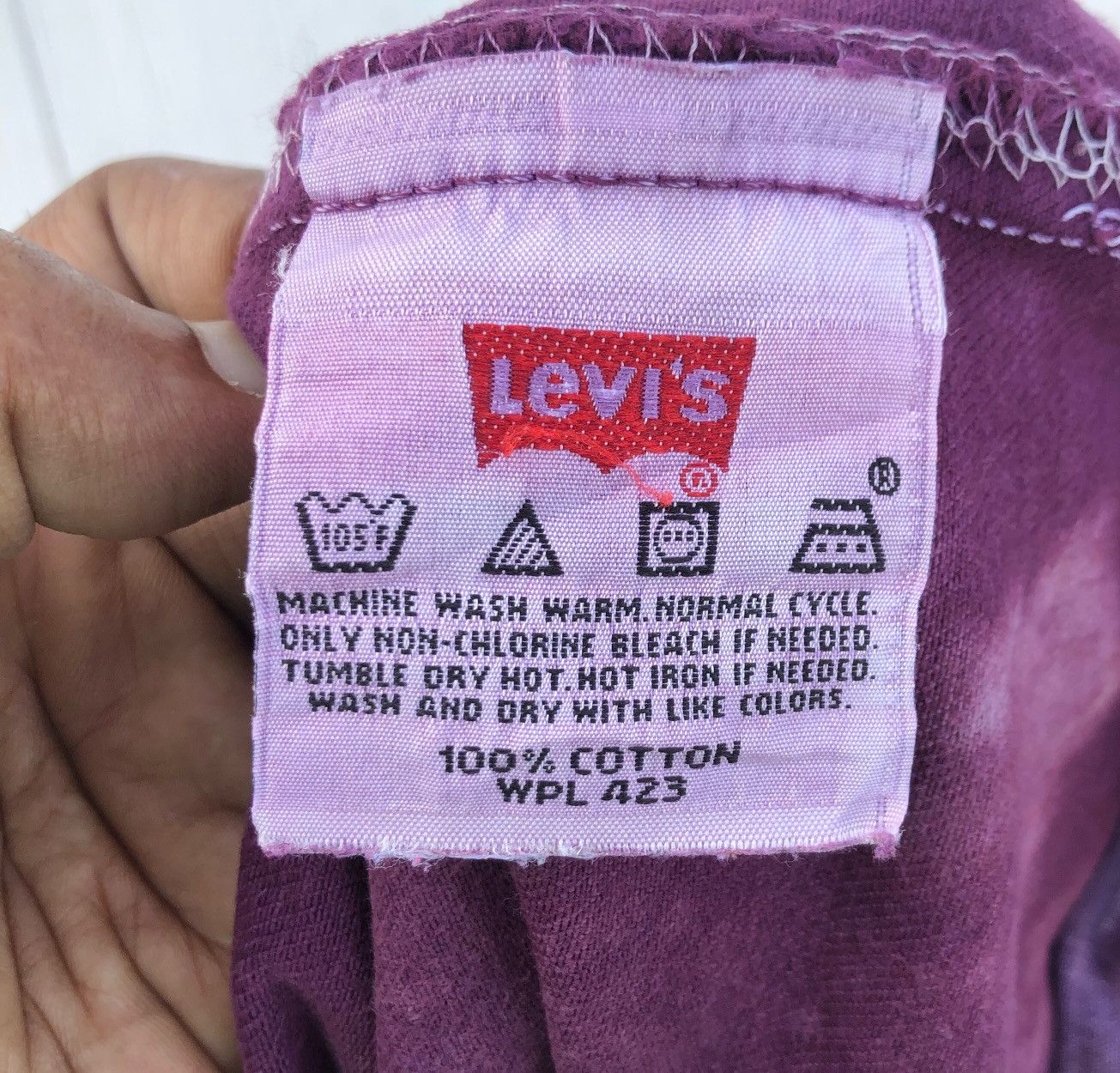 Levi's 🔥Vintage Levi’s 501 Purple Bleached Jeans🔥 Size US 30 / EU 46 - 9 Thumbnail
