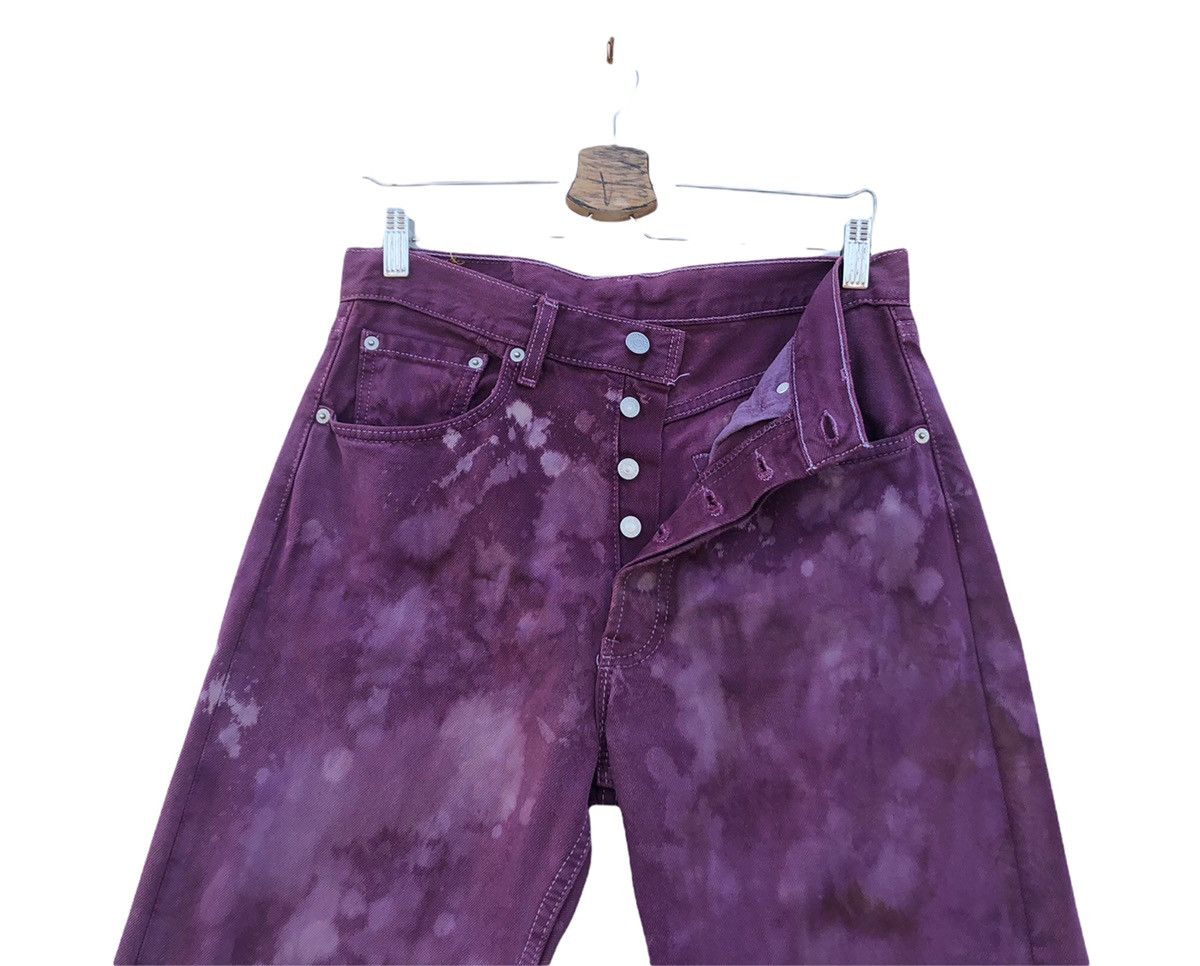 Levi's 🔥Vintage Levi’s 501 Purple Bleached Jeans🔥 Size US 30 / EU 46 - 3 Thumbnail