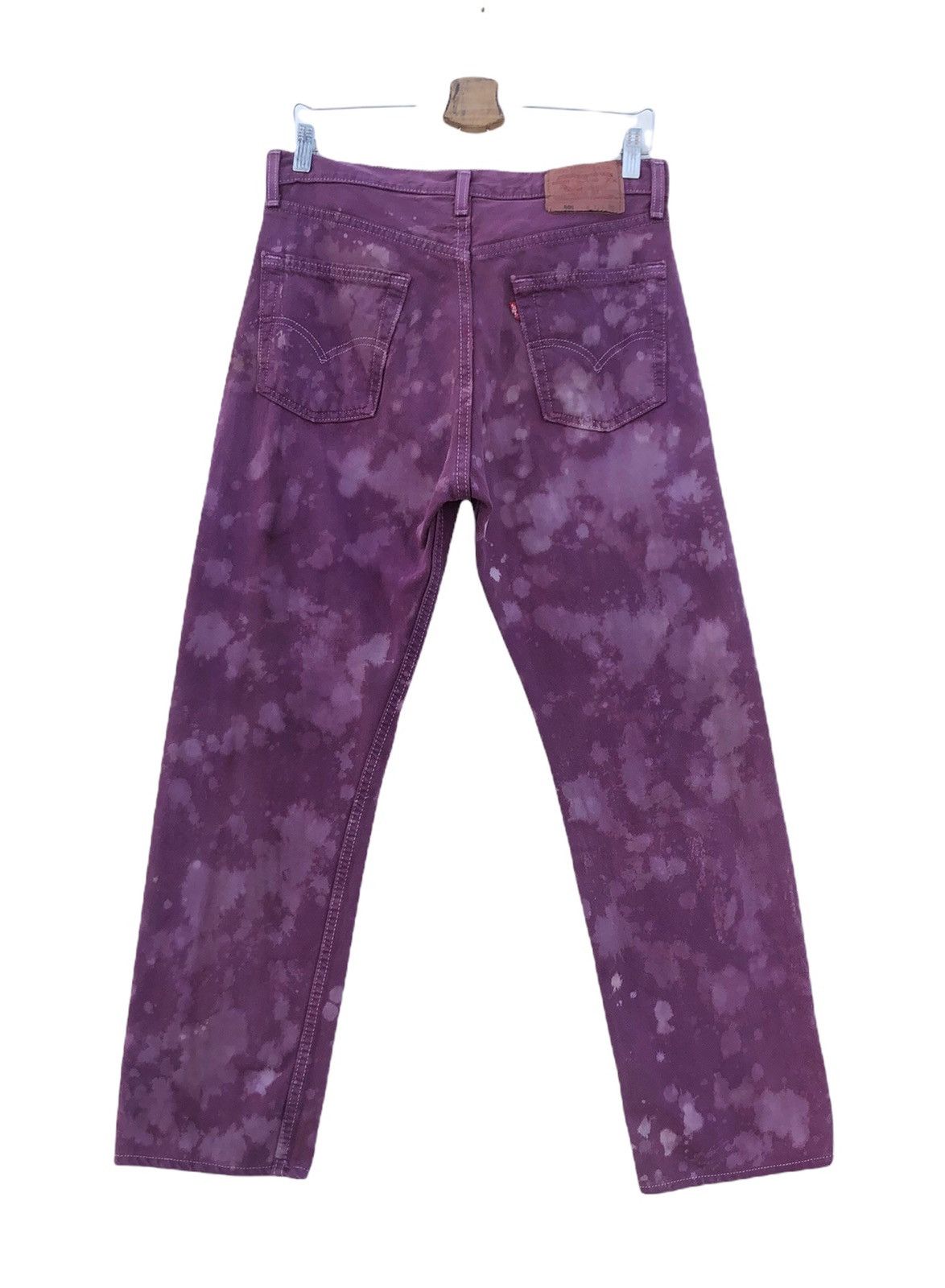 Levi's 🔥Vintage Levi’s 501 Purple Bleached Jeans🔥 Size US 30 / EU 46 - 2 Thumbnail