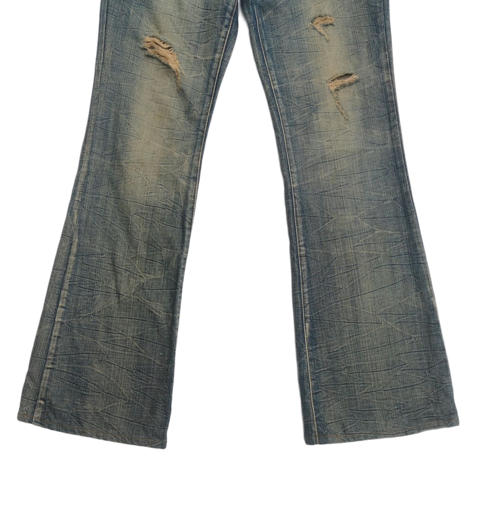 Japanese Brand 🔥Japanese Agate Distressed Flare Jeans🔥 Size US 30 / EU 46 - 4 Thumbnail