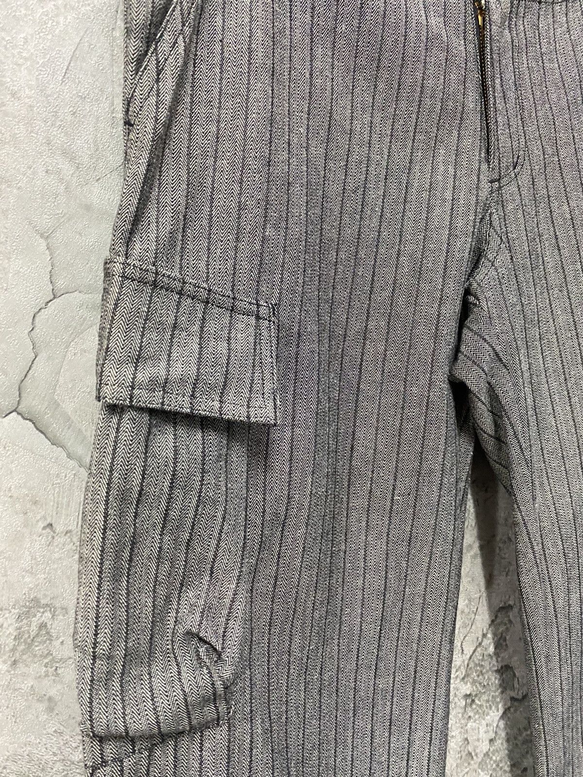 Japanese Brand Japanese Brand Cargo Wide Leg Flared Heavy Cotton Pants Size US 30 / EU 46 - 7 Thumbnail