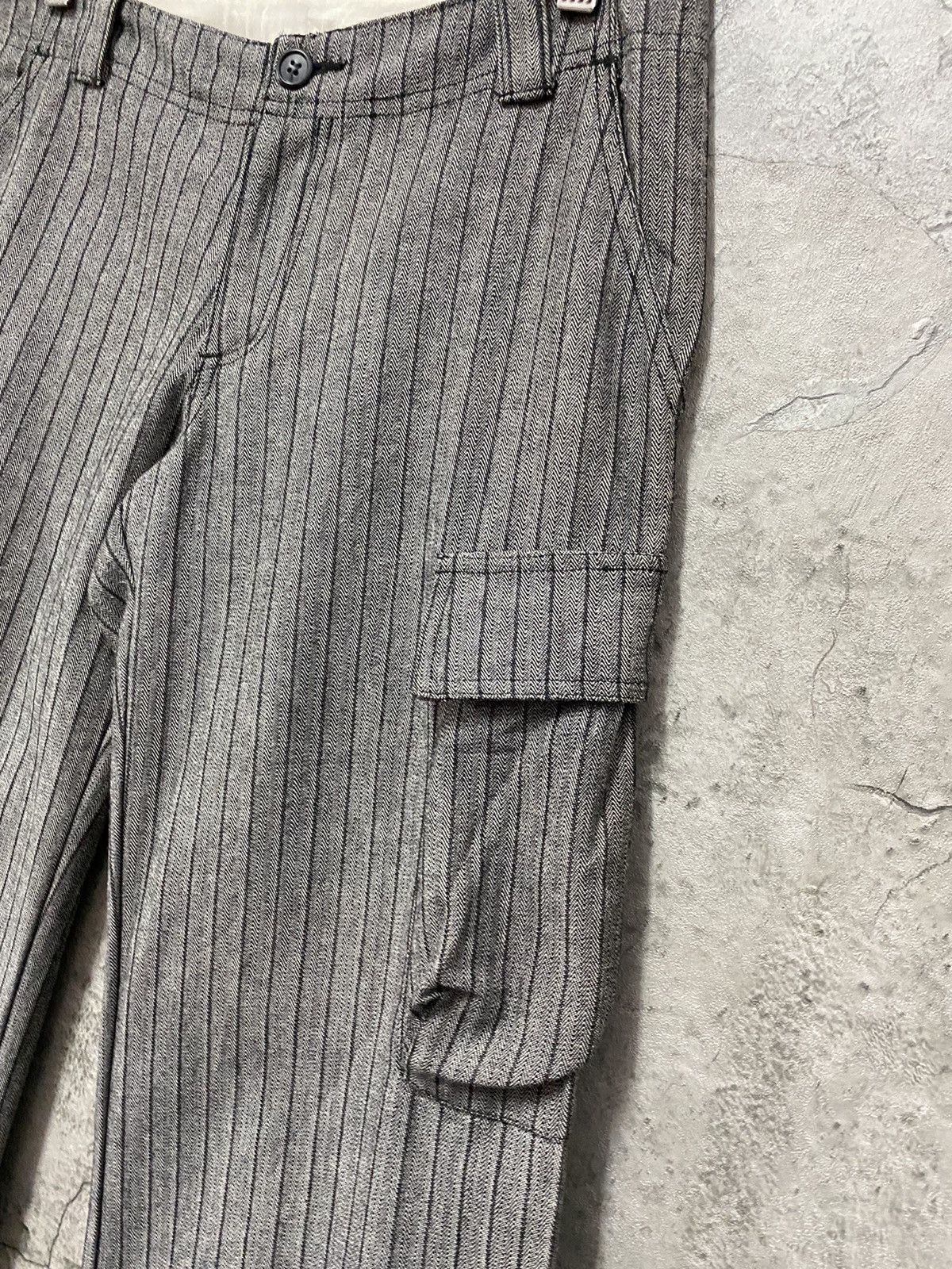 Japanese Brand Japanese Brand Cargo Wide Leg Flared Heavy Cotton Pants Size US 30 / EU 46 - 6 Thumbnail