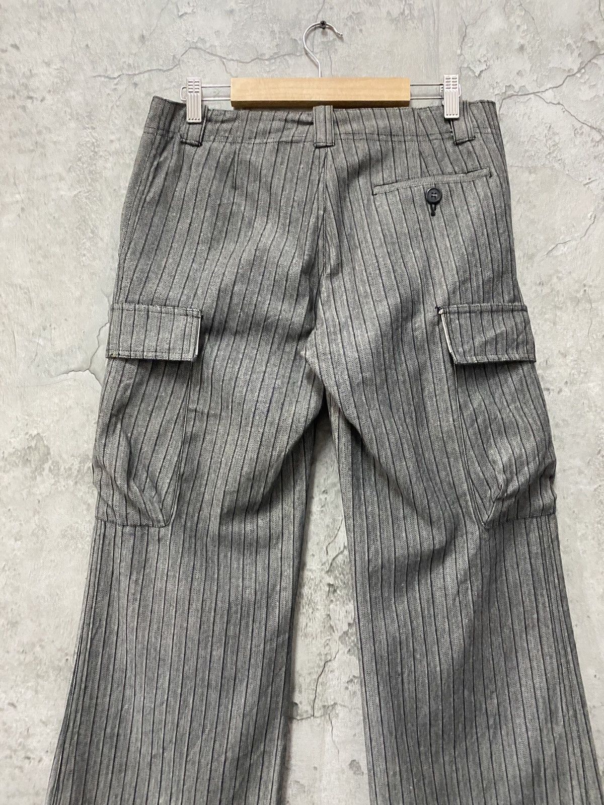 Japanese Brand Japanese Brand Cargo Wide Leg Flared Heavy Cotton Pants Size US 30 / EU 46 - 9 Thumbnail