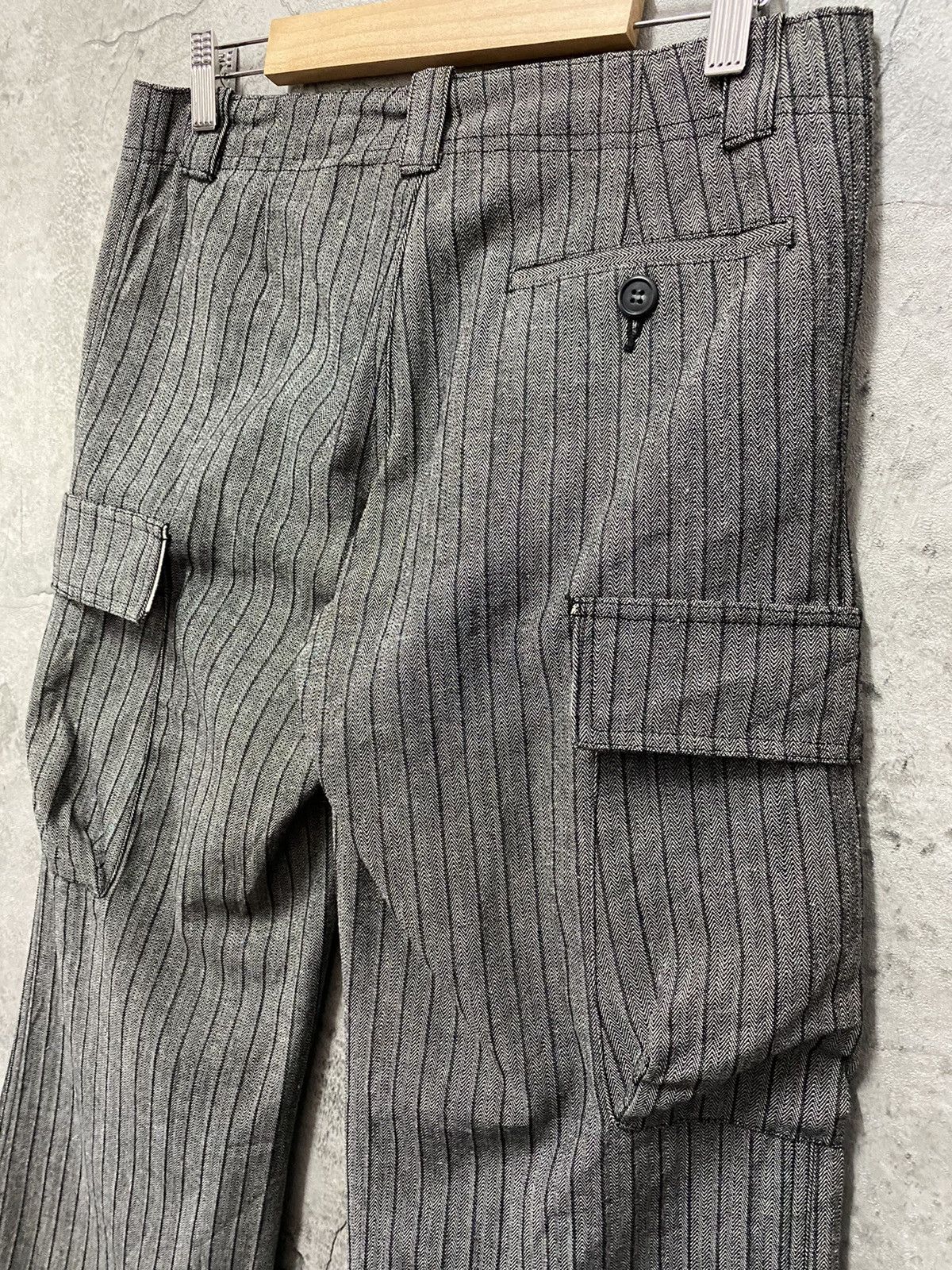 Japanese Brand Japanese Brand Cargo Wide Leg Flared Heavy Cotton Pants Size US 30 / EU 46 - 11 Thumbnail