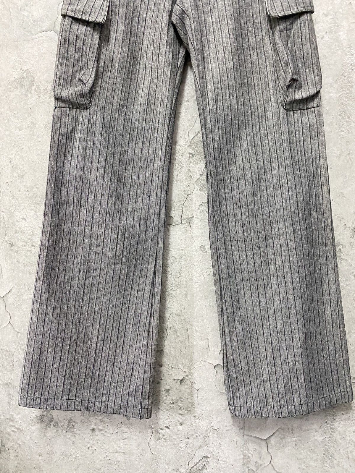 Japanese Brand Japanese Brand Cargo Wide Leg Flared Heavy Cotton Pants Size US 30 / EU 46 - 5 Thumbnail