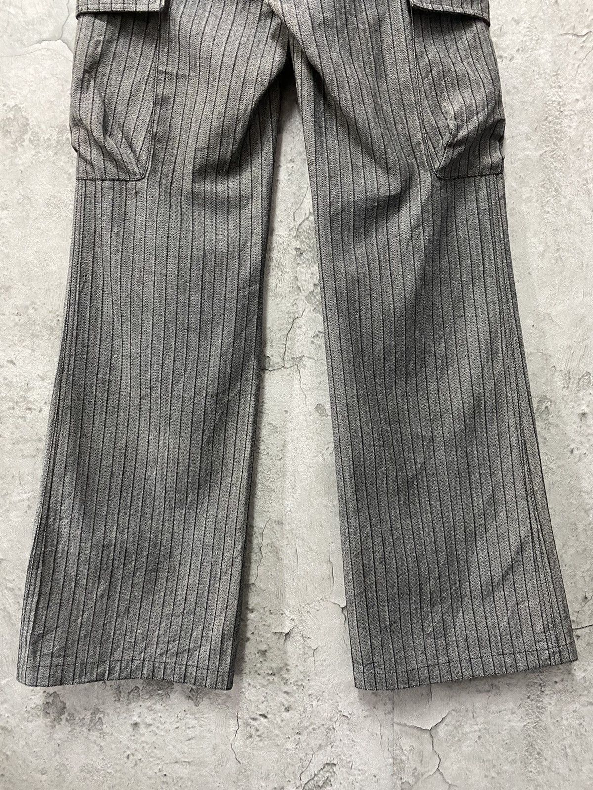 Japanese Brand Japanese Brand Cargo Wide Leg Flared Heavy Cotton Pants Size US 30 / EU 46 - 10 Thumbnail