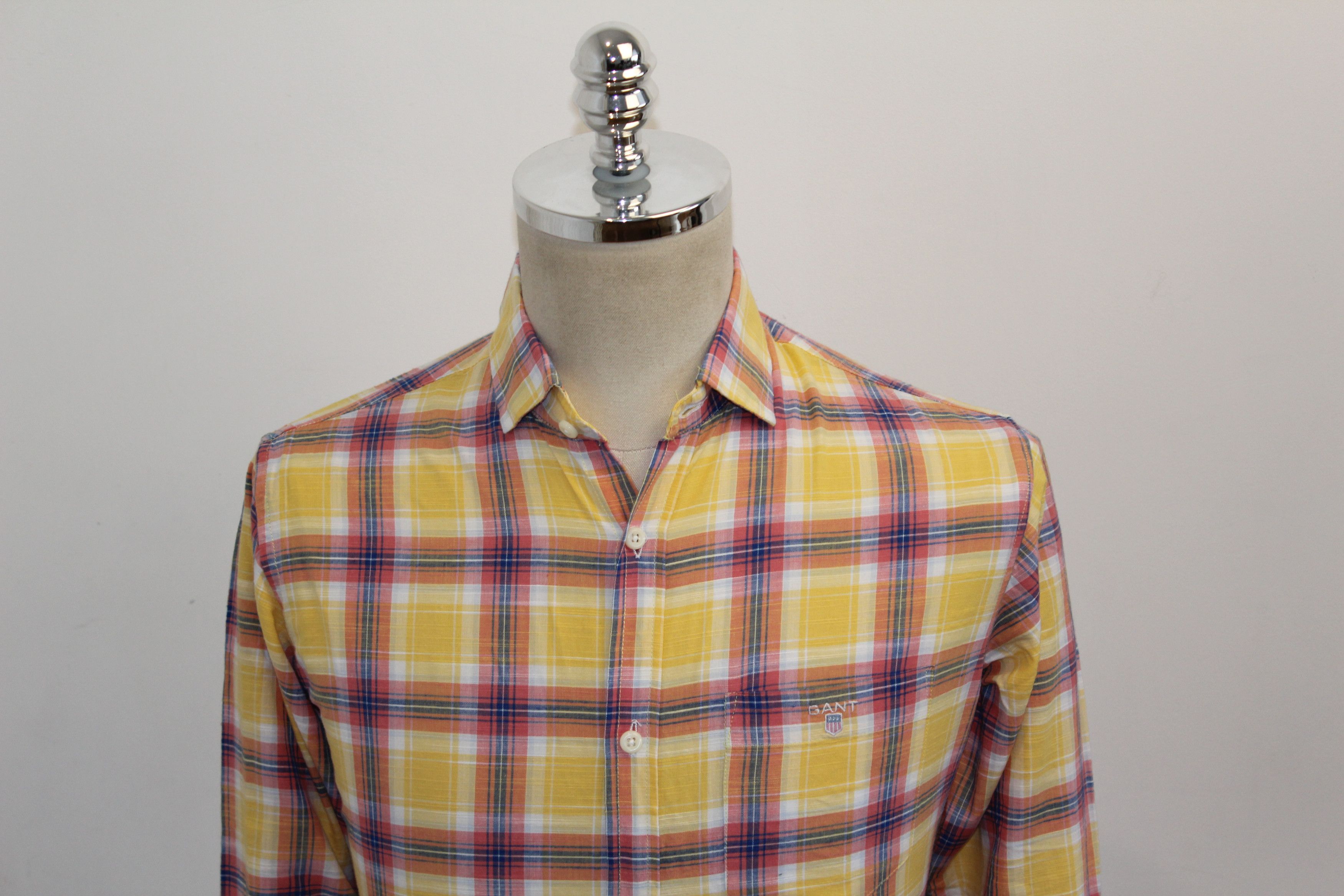 Gant GANT Long Sleeve Linen Check Shirt Size US M / EU 48-50 / 2 - 4 Thumbnail