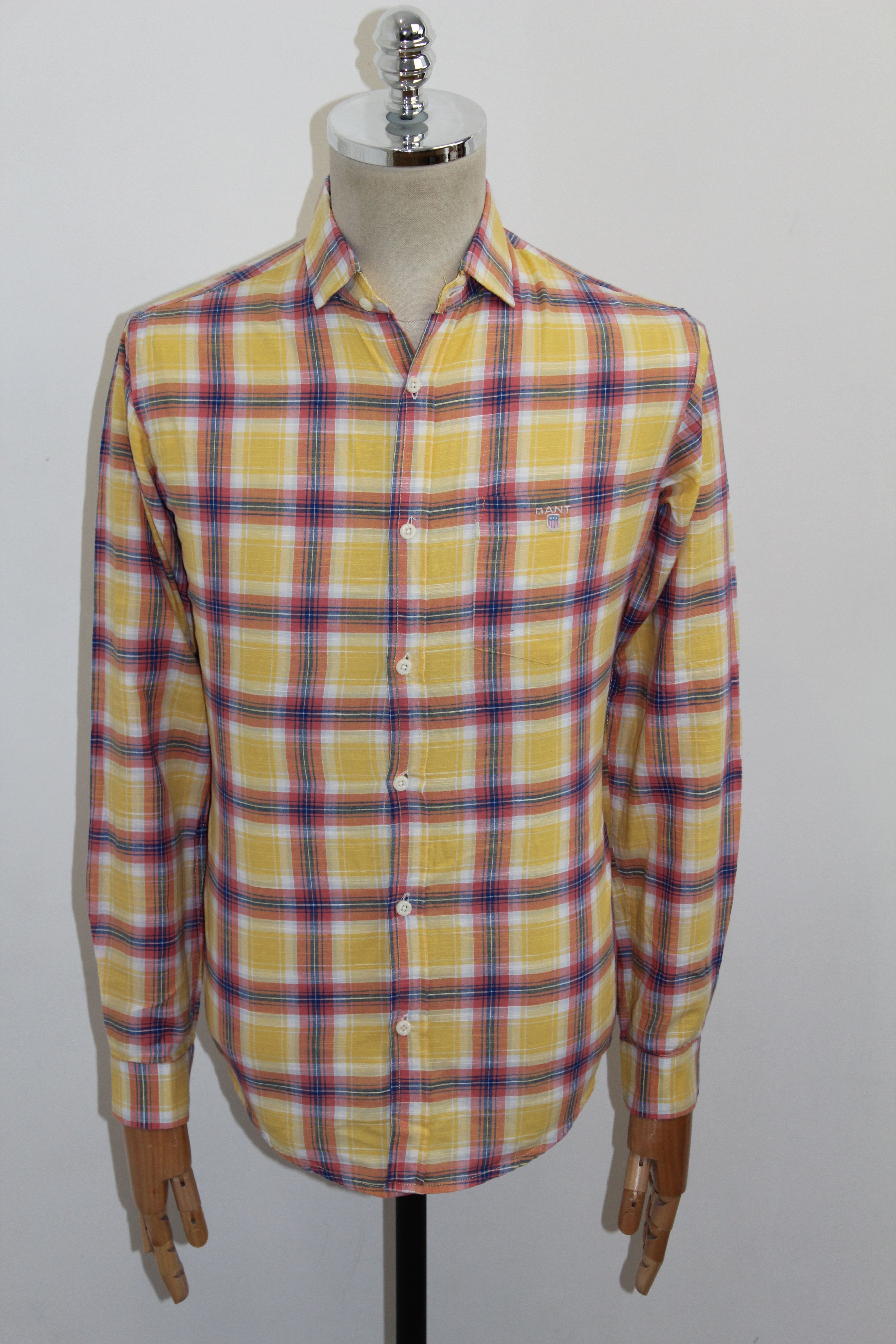 Gant GANT Long Sleeve Linen Check Shirt Size US M / EU 48-50 / 2 - 1 Thumbnail