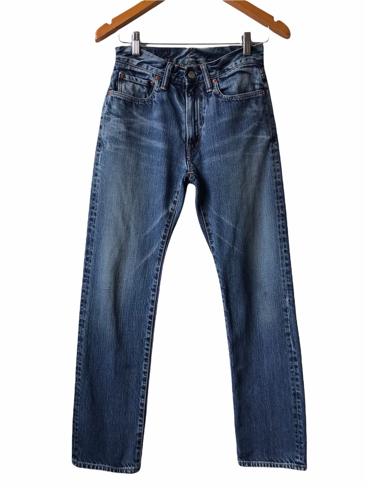 Blue Blue Japan Vintage BLUE BLUE Japan X HR Market Iron Denim Jeans Size US 29 - 1 Thumbnail