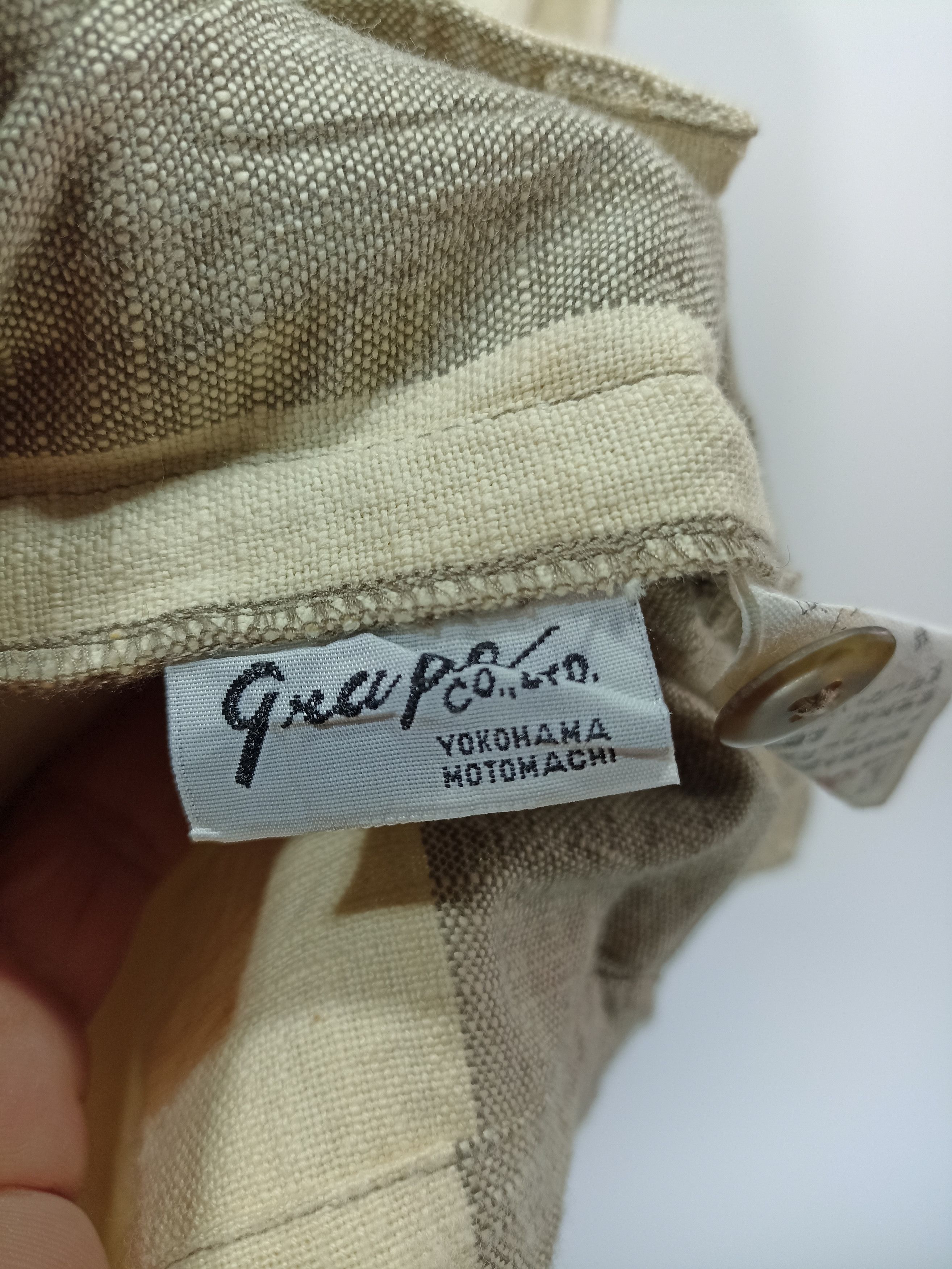 Japanese Brand × Vintage Vintage Yokohama Motomachi Linen Button Jacket Size US M / EU 48-50 / 2 - 2 Thumbnail