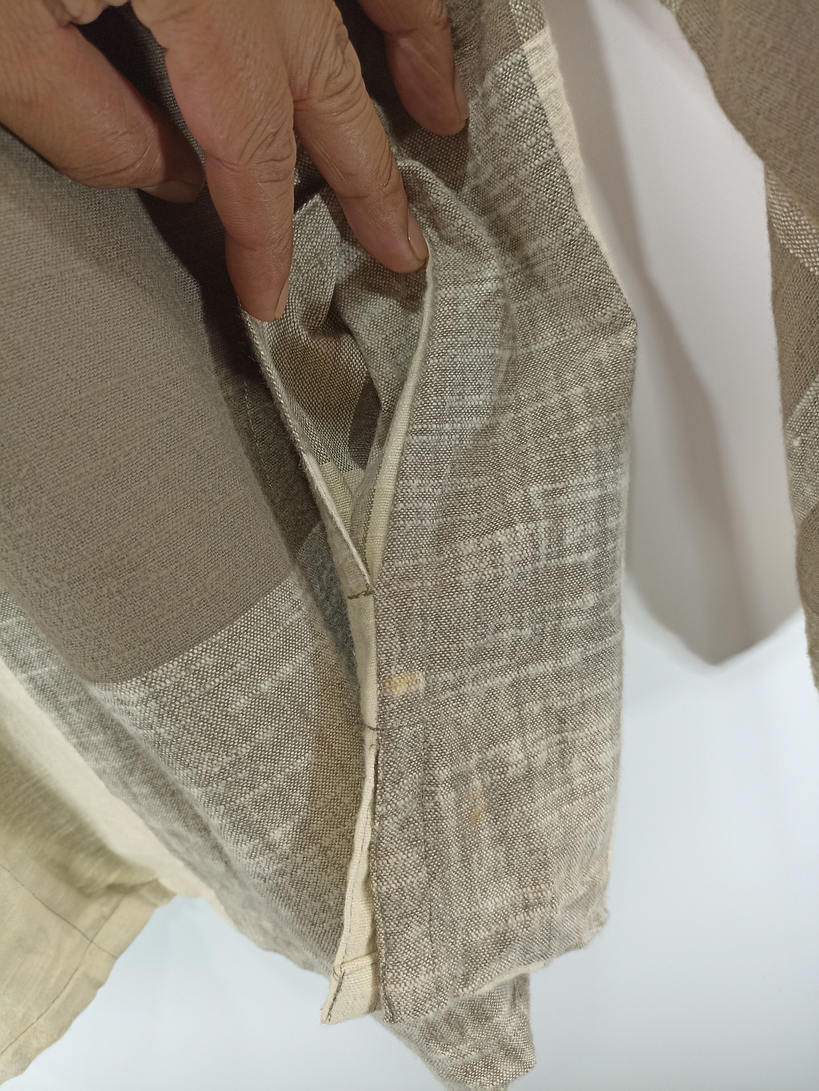 Japanese Brand × Vintage Vintage Yokohama Motomachi Linen Button Jacket Size US M / EU 48-50 / 2 - 3 Thumbnail