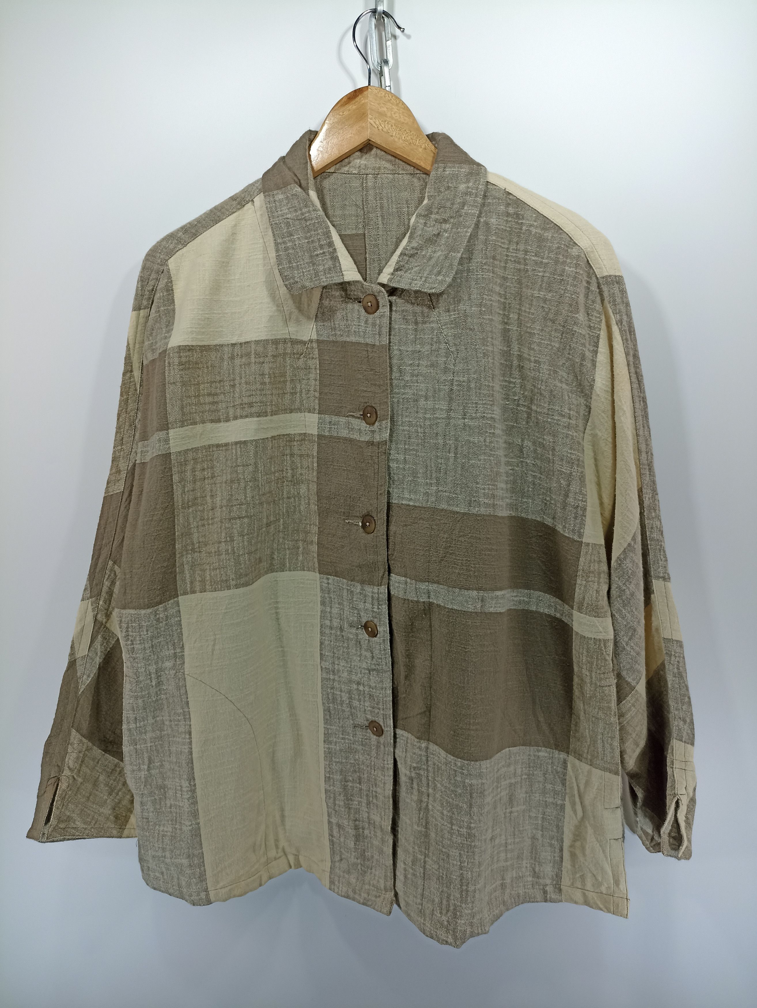 Japanese Brand × Vintage Vintage Yokohama Motomachi Linen Button Jacket Size US M / EU 48-50 / 2 - 1 Thumbnail