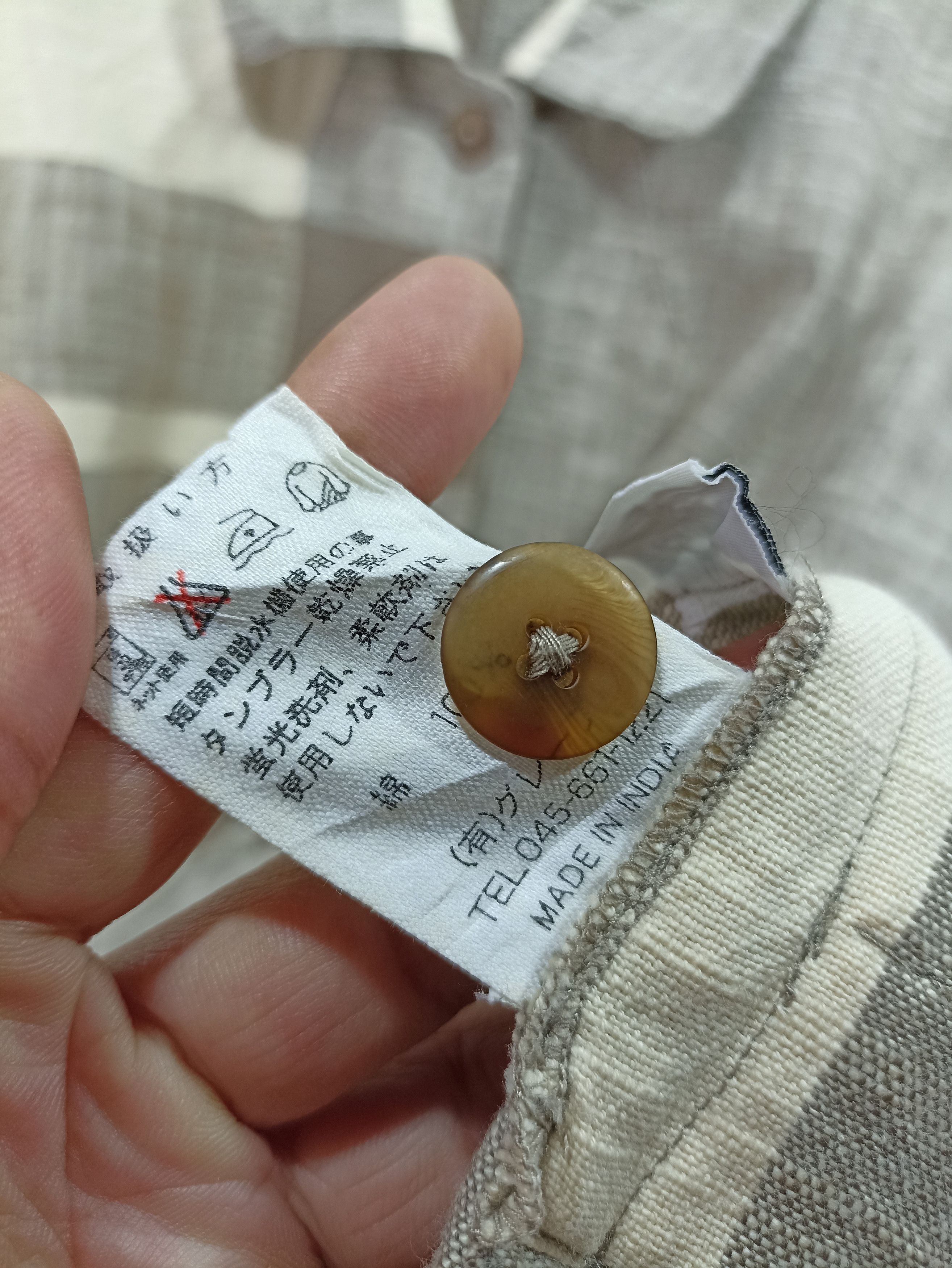 Japanese Brand × Vintage Vintage Yokohama Motomachi Linen Button Jacket Size US M / EU 48-50 / 2 - 4 Thumbnail