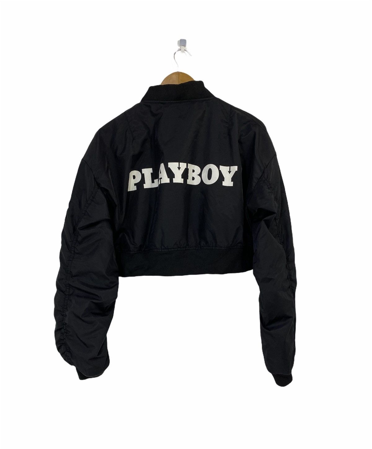 Playboy Vintage Playboy Crop Top Bomber Jacket Logo Design Size US M / EU 48-50 / 2 - 1 Thumbnail