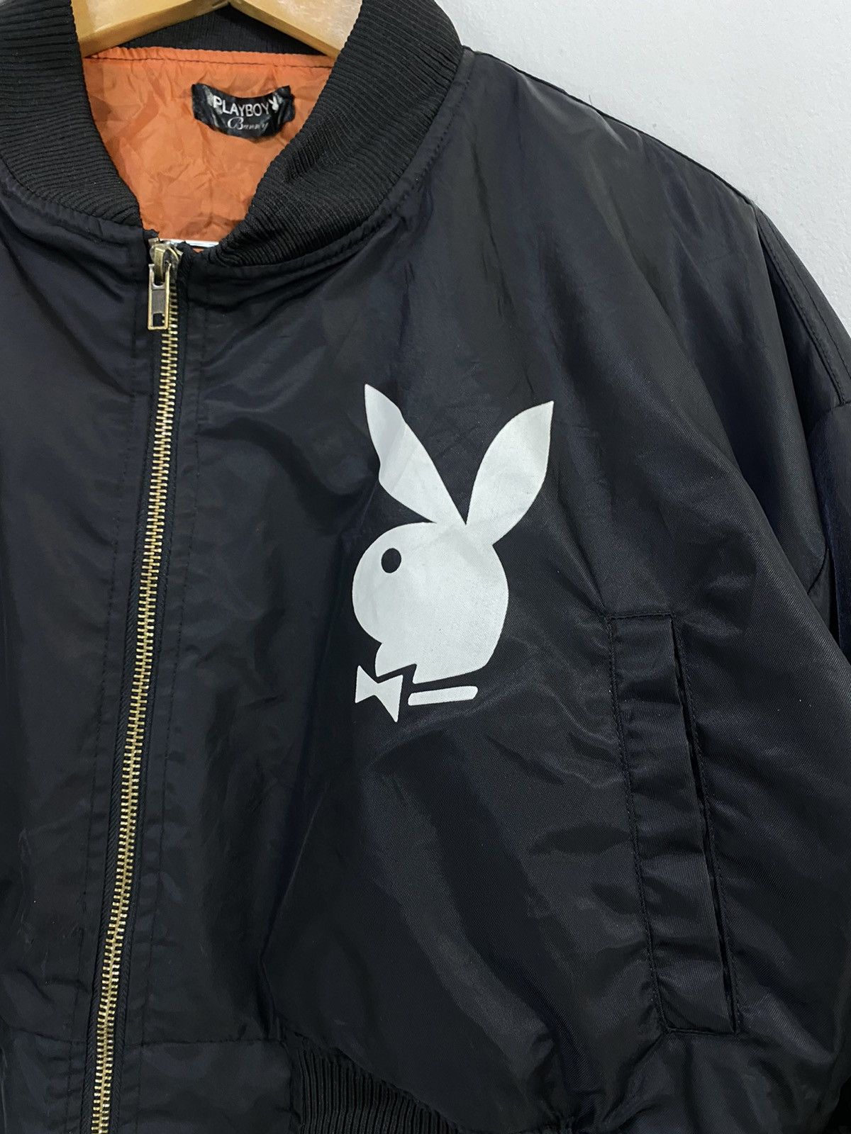 Playboy Vintage Playboy Crop Top Bomber Jacket Logo Design Size US M / EU 48-50 / 2 - 5 Thumbnail