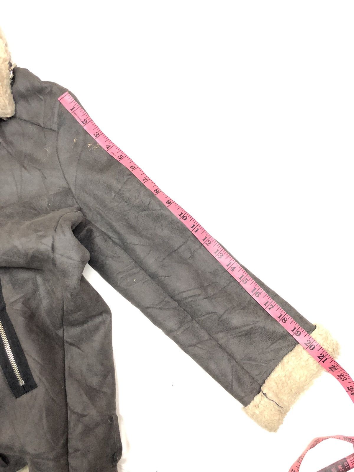 Japanese Brand × Vintage VINTAGE AMY COMPANY BELTED SHEARLING SUEDE JACKET Size US L / EU 52-54 / 3 - 10 Thumbnail