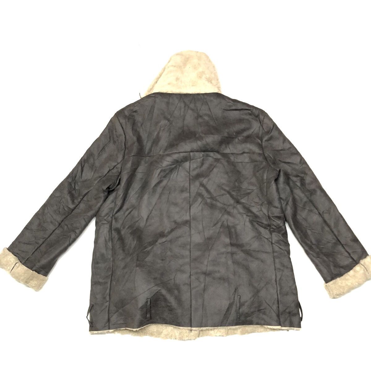 Japanese Brand × Vintage VINTAGE AMY COMPANY BELTED SHEARLING SUEDE JACKET Size US L / EU 52-54 / 3 - 7 Thumbnail