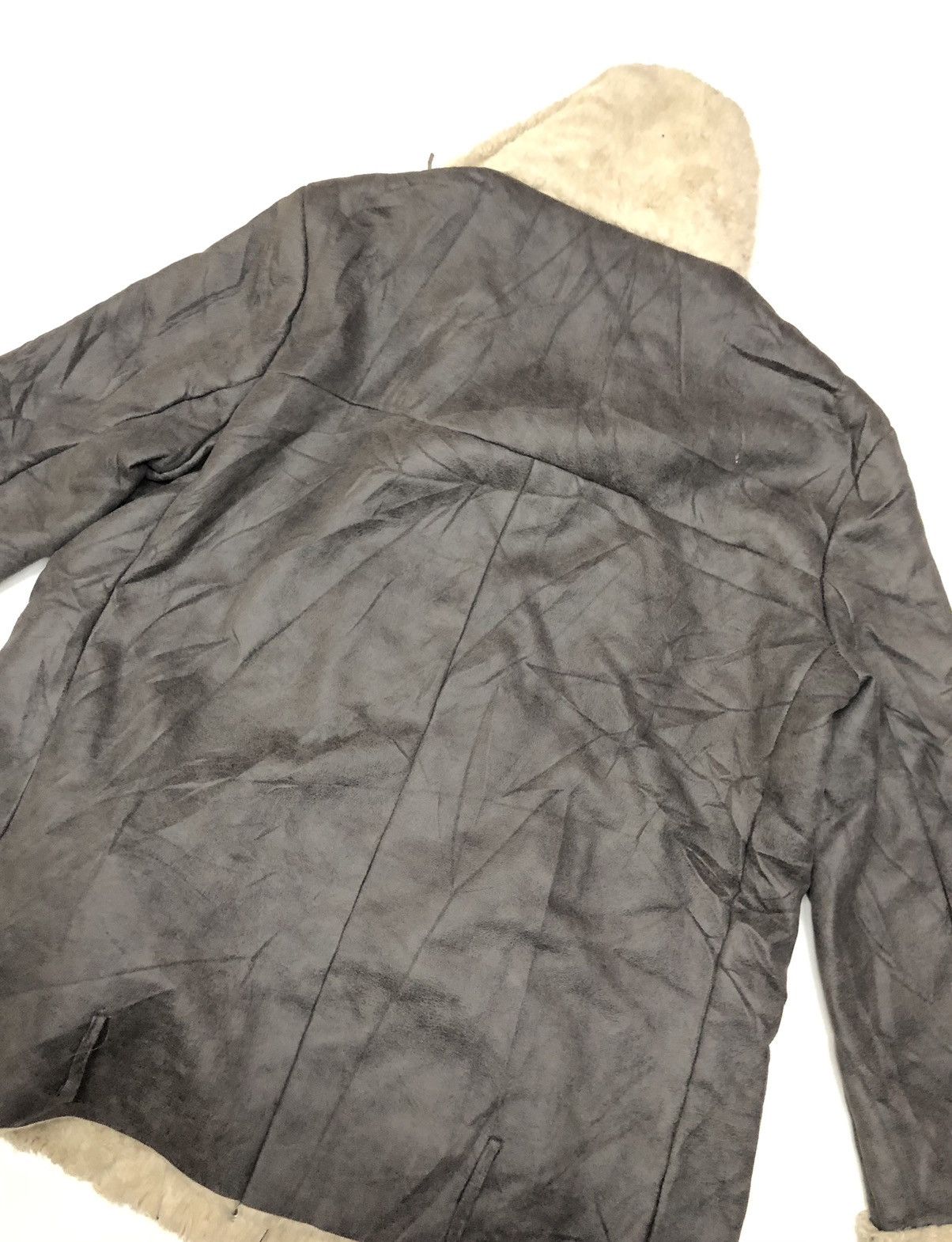 Japanese Brand × Vintage VINTAGE AMY COMPANY BELTED SHEARLING SUEDE JACKET Size US L / EU 52-54 / 3 - 8 Thumbnail