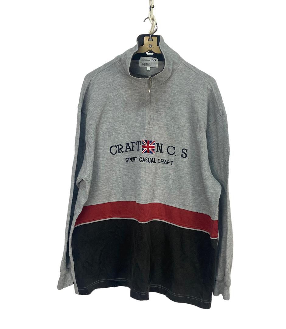 Japanese Brand × Vintage Vintage spellout half zipper sweatshirt by cruiser craft 55 Size US L / EU 52-54 / 3 - 1 Thumbnail