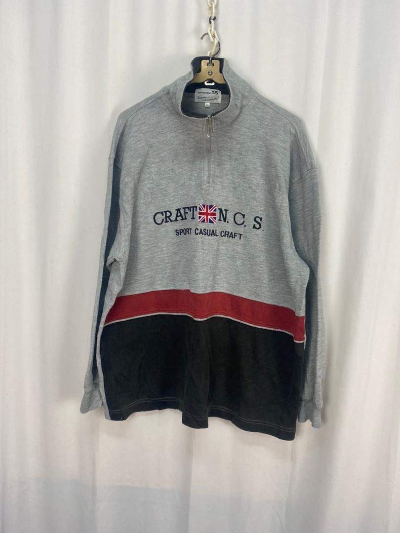 Japanese Brand × Vintage Vintage spellout half zipper sweatshirt by cruiser craft 55 Size US L / EU 52-54 / 3 - 5 Thumbnail