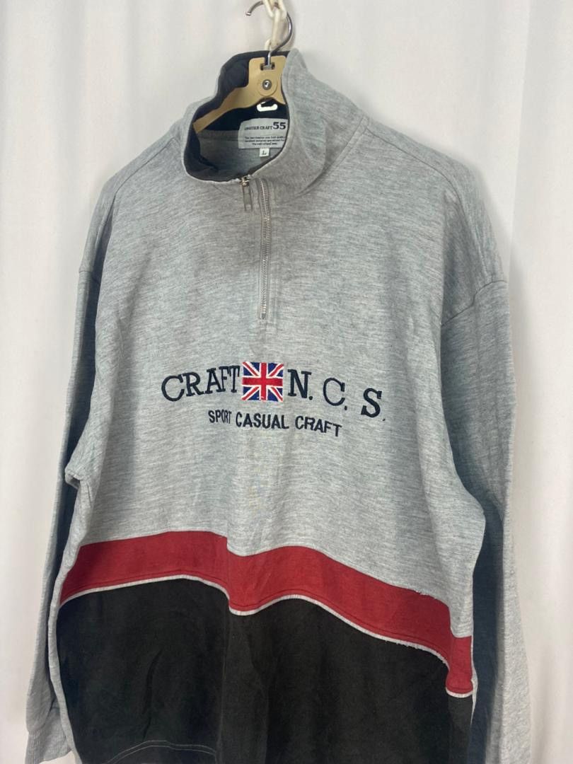 Japanese Brand × Vintage Vintage spellout half zipper sweatshirt by cruiser craft 55 Size US L / EU 52-54 / 3 - 4 Thumbnail