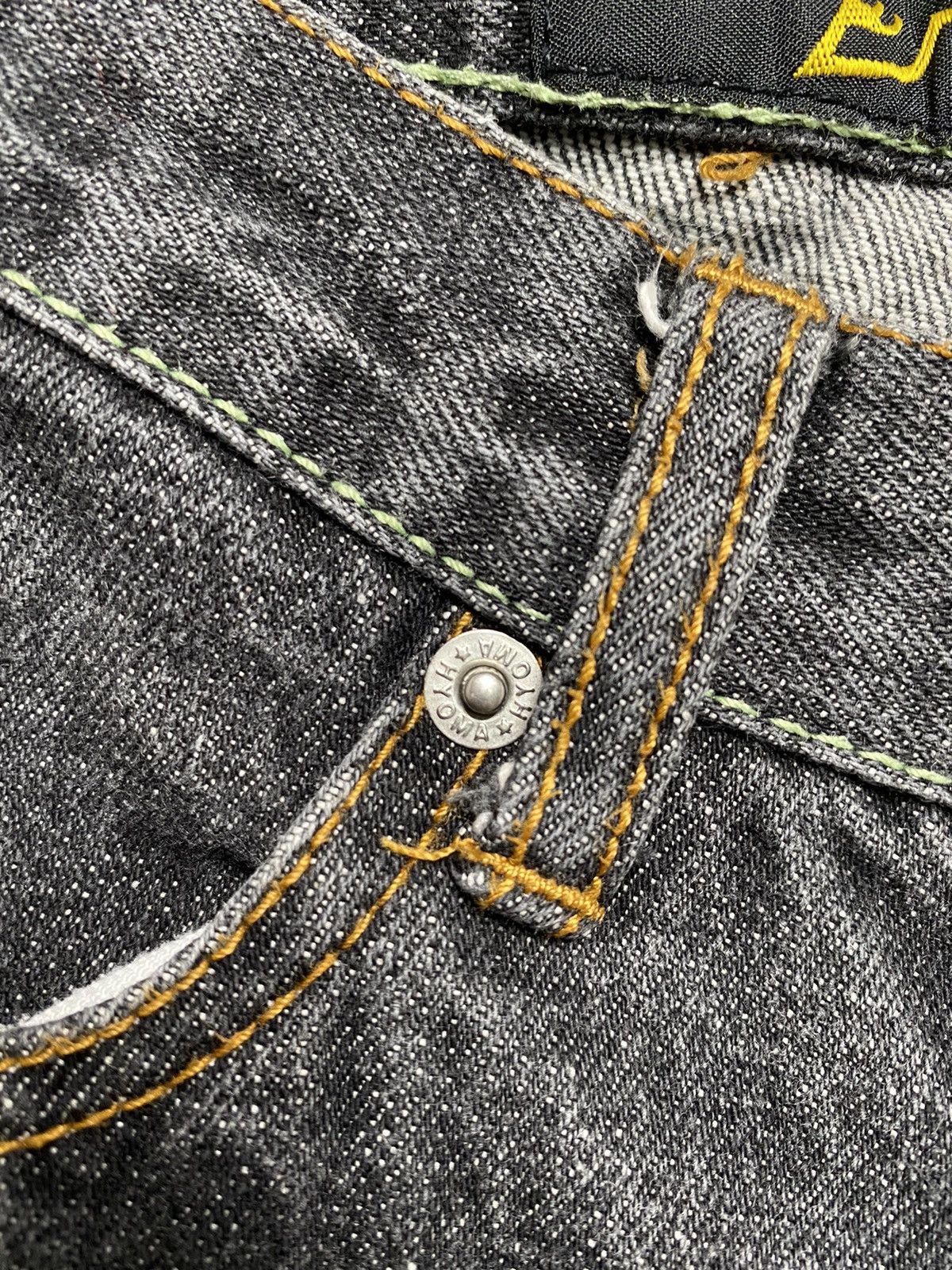 20471120 × Japanese Brand 20471120 - Hyoma Logo Denim Pants Size US 26 / EU 42 - 7 Thumbnail
