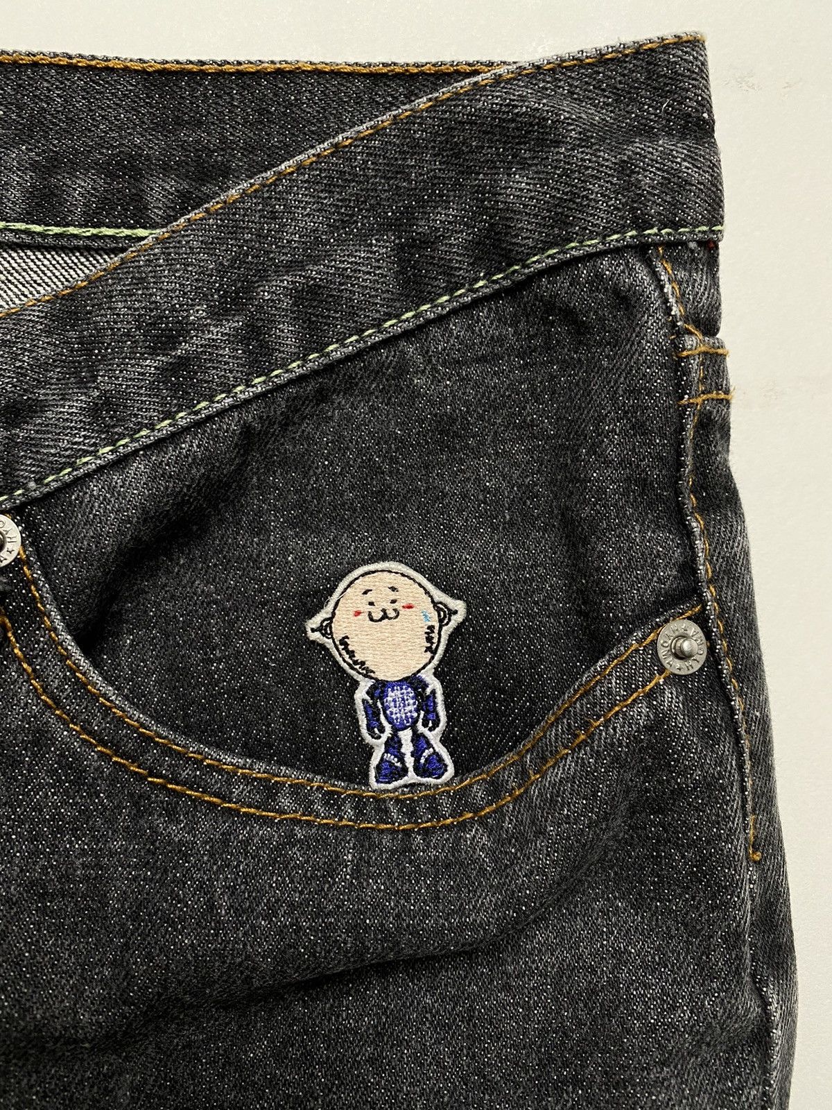 20471120 × Japanese Brand 20471120 - Hyoma Logo Denim Pants Size US 26 / EU 42 - 6 Thumbnail