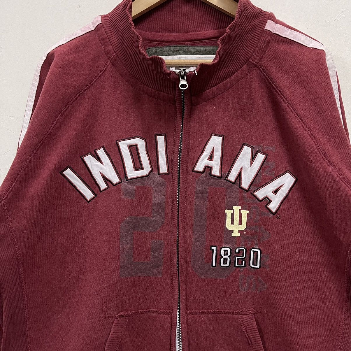 Vintage Vintage indiana university sweater full zipper Size US XL / EU 56 / 4 - 2 Thumbnail
