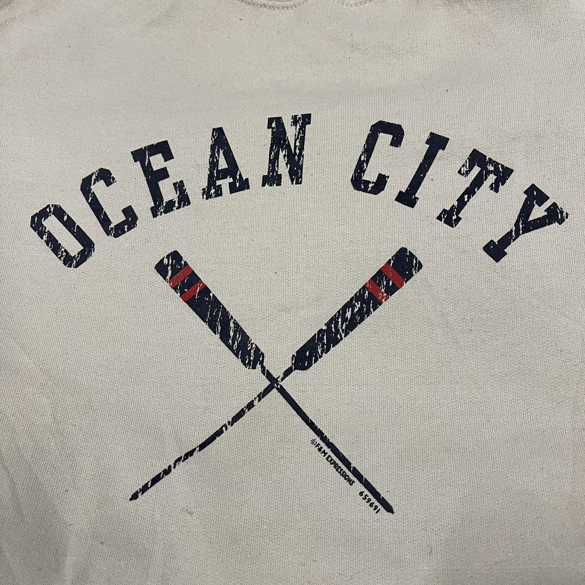 Vintage Vintage 90s ocean city sweatshirt pullover baggy Size US XXL / EU 58 / 5 - 2 Thumbnail