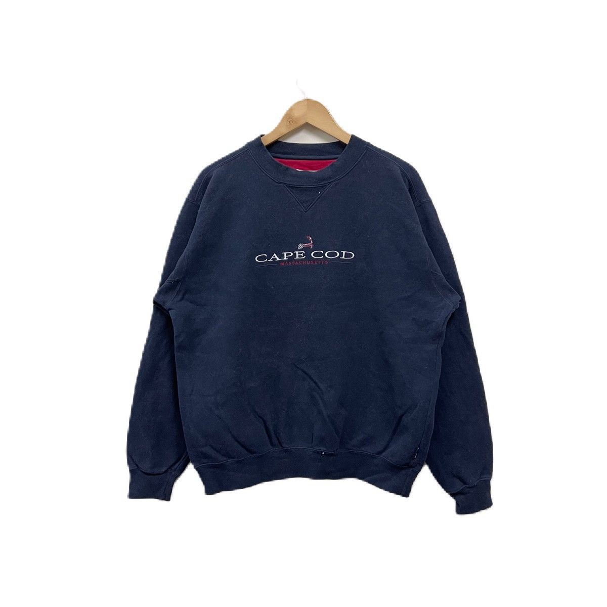 Vintage Vintage 90s CAPE COD massachusetts sweatshirt pullover Size US XL / EU 56 / 4 - 1 Thumbnail
