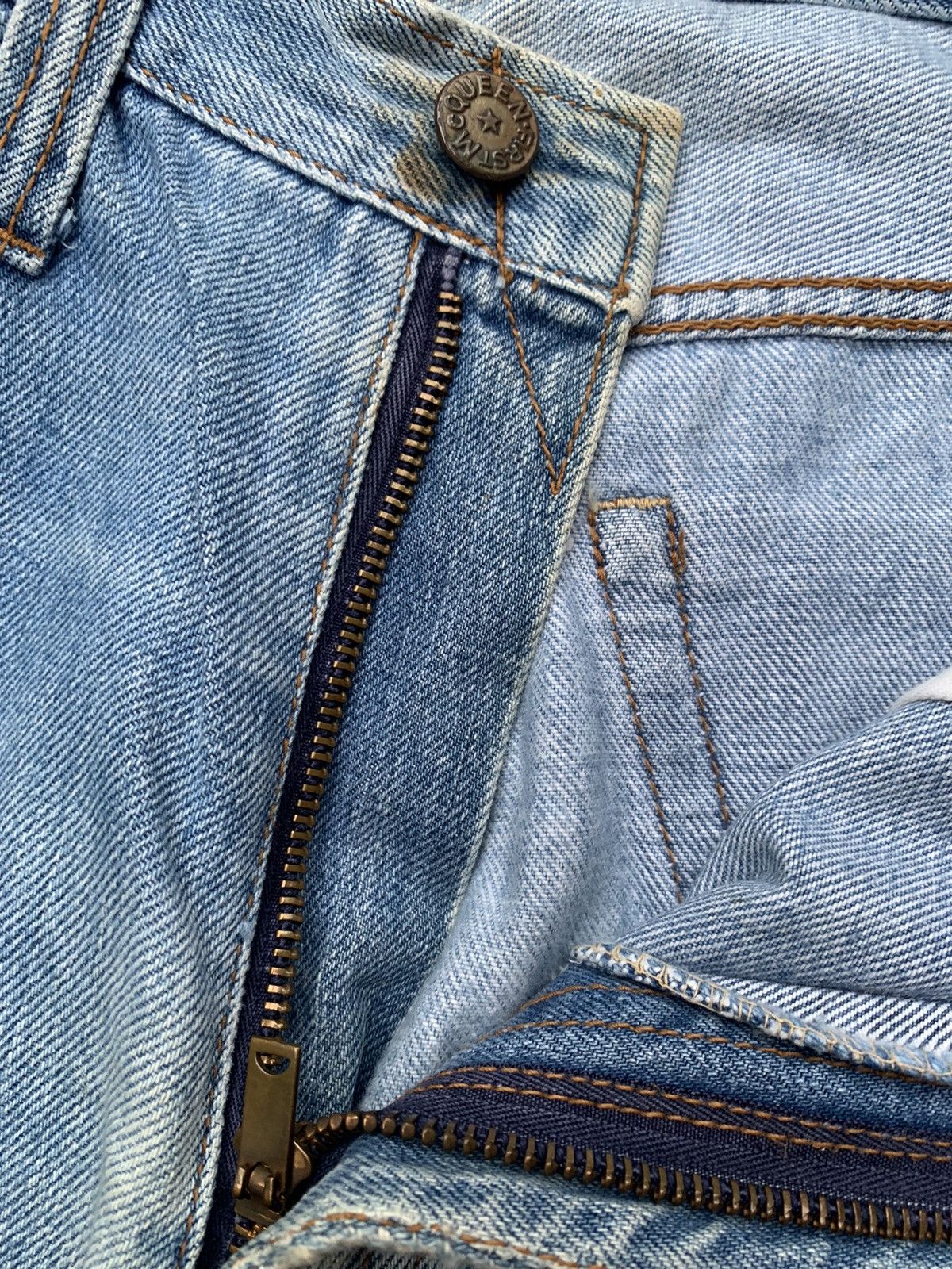 Vintage Vintage 70’s McQueen Distressed Denim Size US 31 - 5 Thumbnail