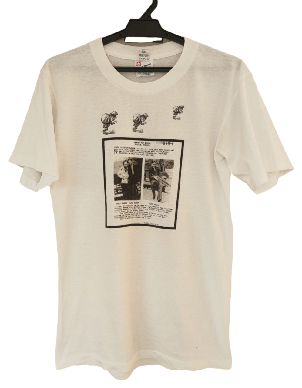 Expert Horror × Vintage Vintage Single Stitch Wanted for Murder T Size US S / EU 44-46 / 1 - 1 Thumbnail