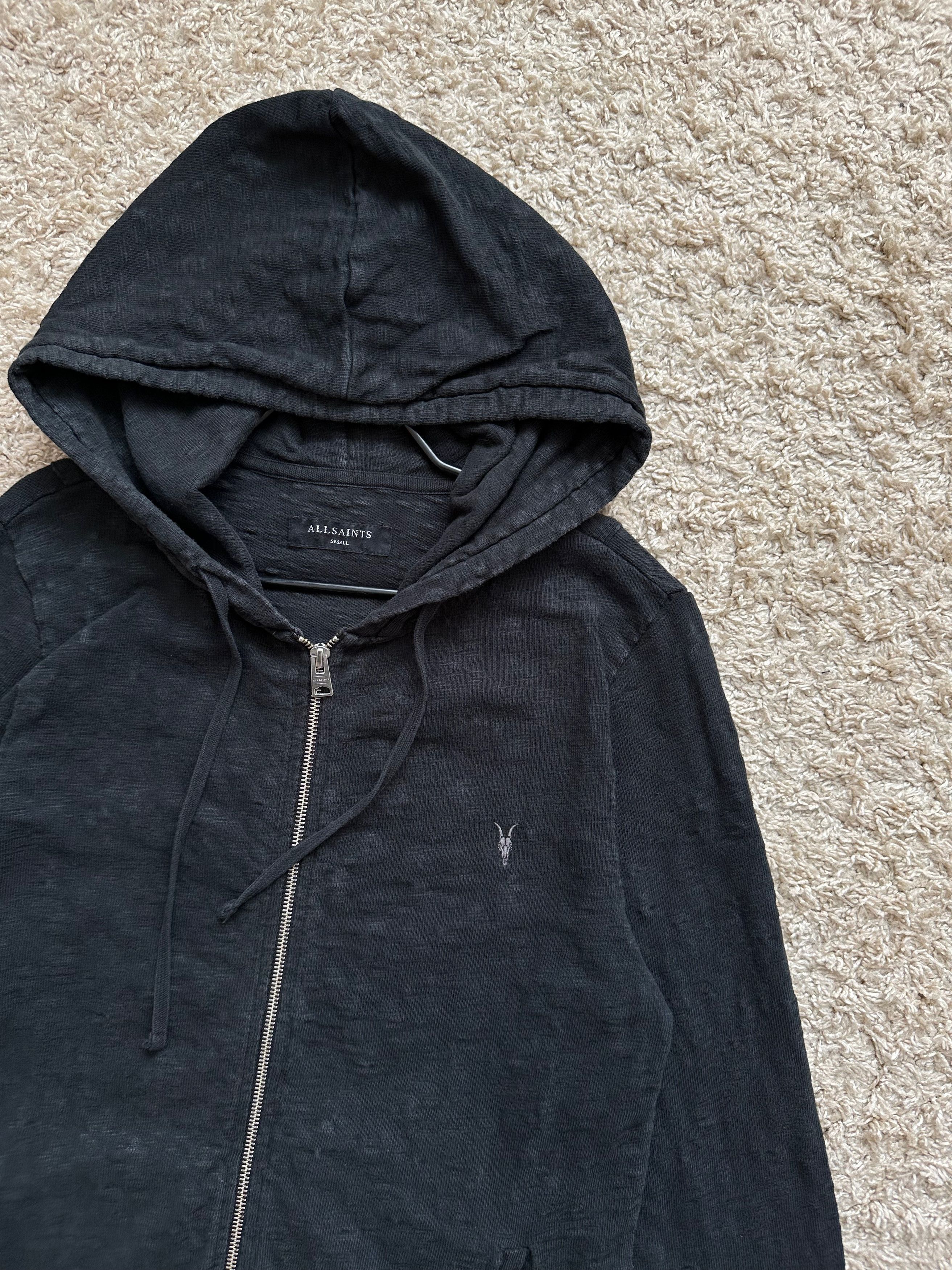 Allsaints ALLSAINTS Lino Hoody full zip faded black hoodie Size US S / EU 44-46 / 1 - 9 Thumbnail