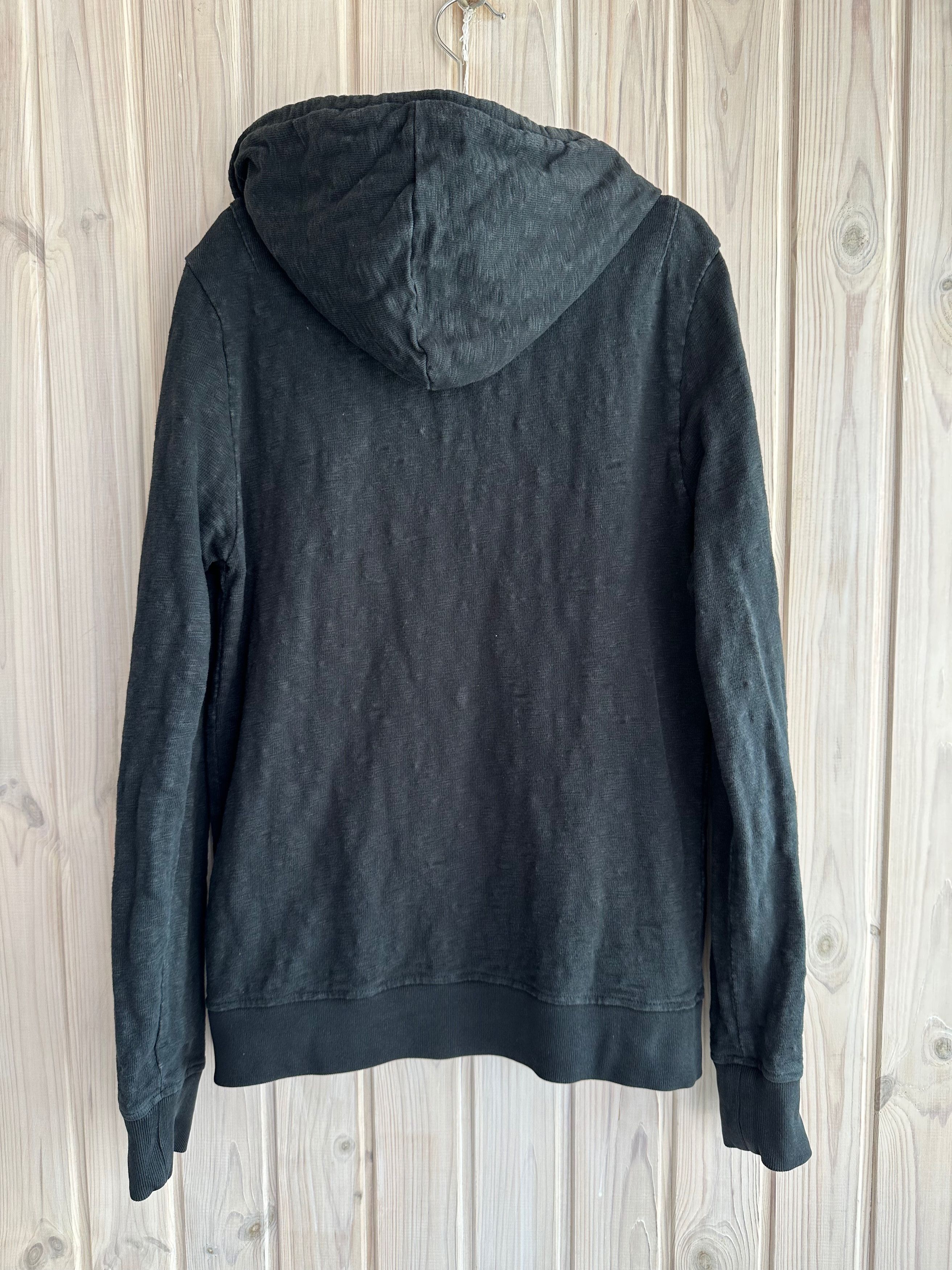 Allsaints ALLSAINTS Lino Hoody full zip faded black hoodie Size US S / EU 44-46 / 1 - 7 Thumbnail
