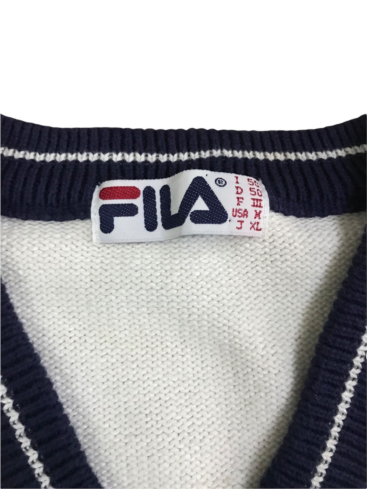 Fila × Vintage Vintage Fila Hand Knit Sleeveless Vest Jacket Size US M / EU 48-50 / 2 - 5 Thumbnail
