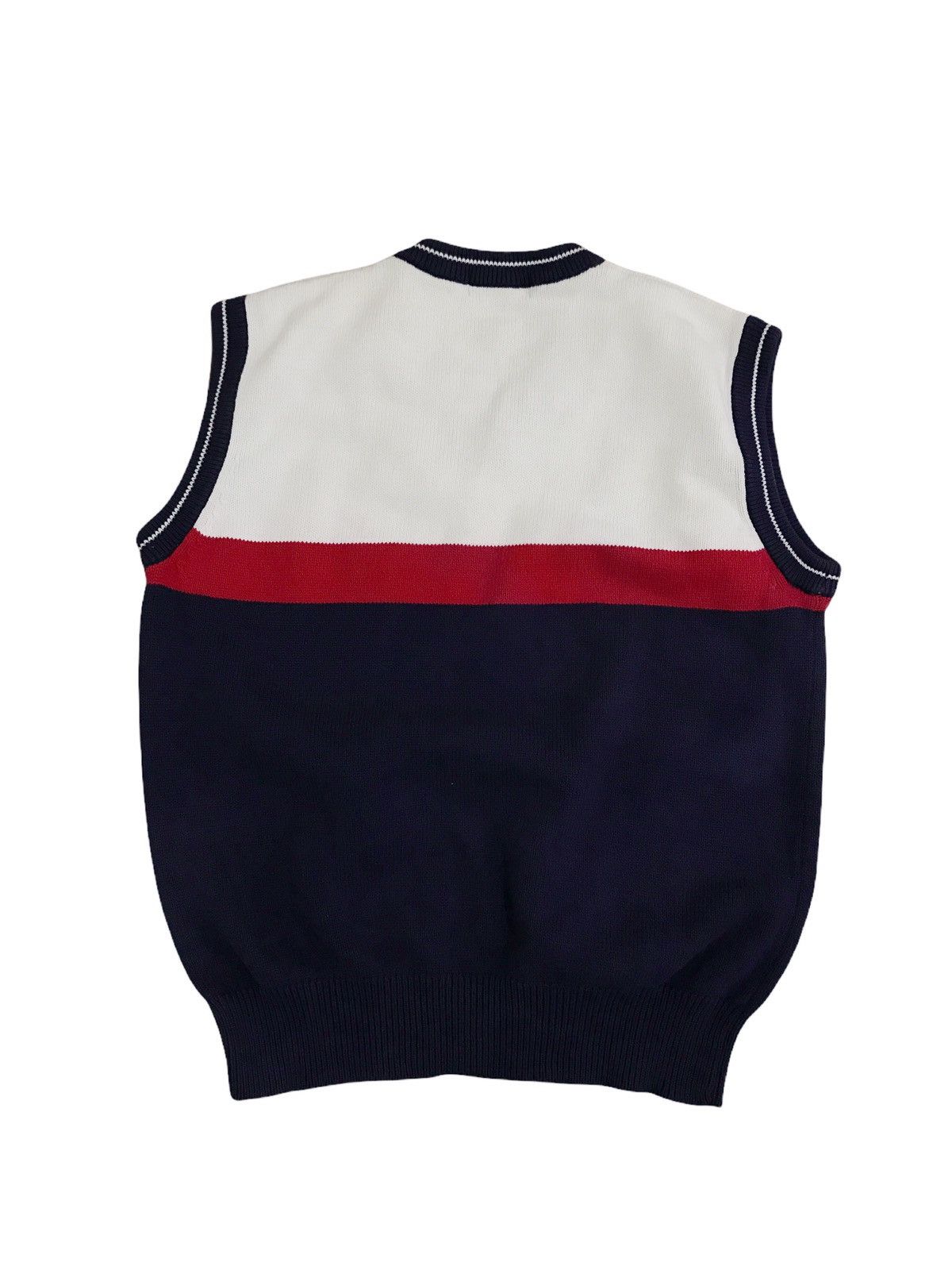 Fila × Vintage Vintage Fila Hand Knit Sleeveless Vest Jacket Size US M / EU 48-50 / 2 - 2 Thumbnail