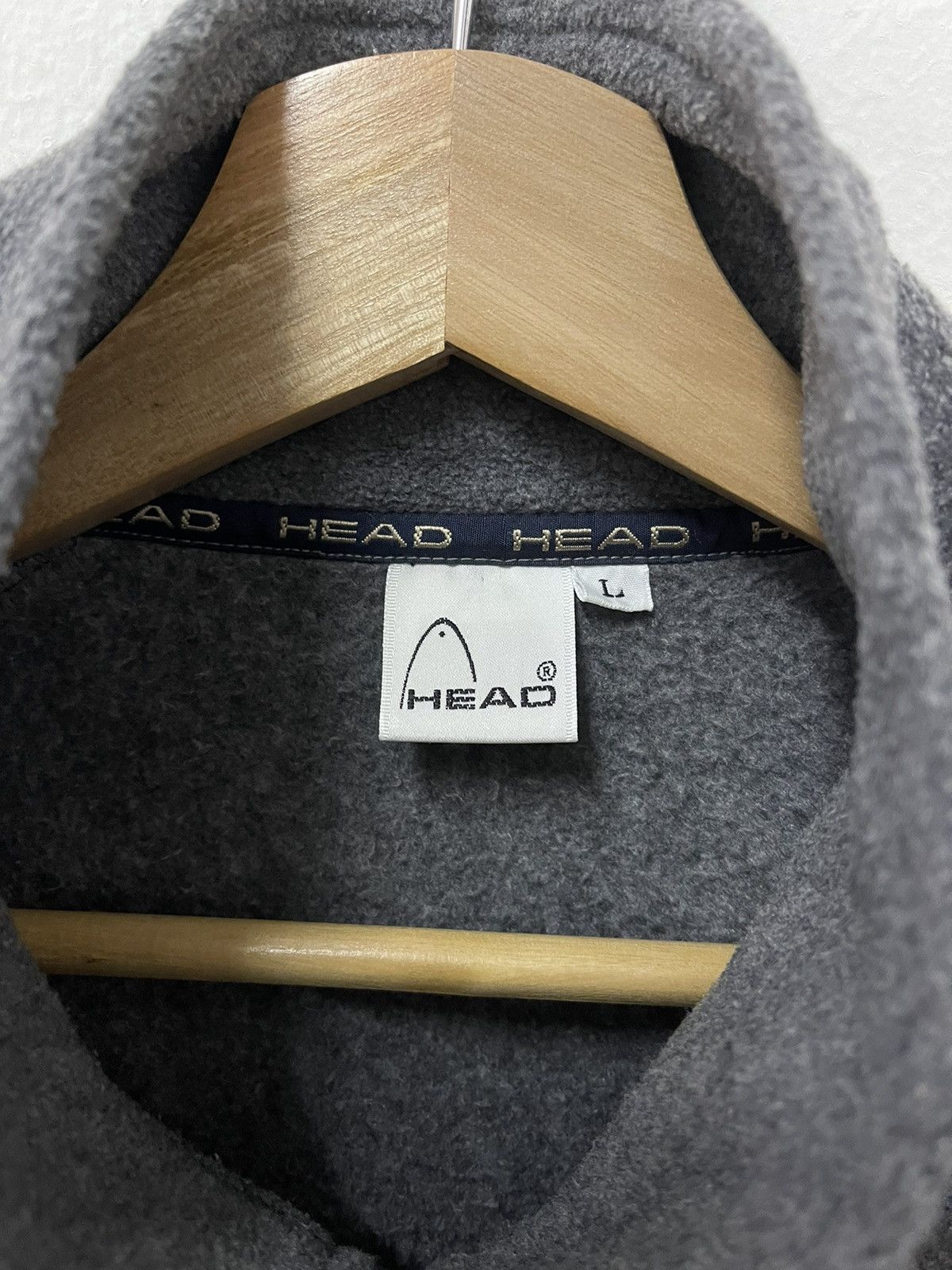 Japanese Brand × Vintage Vintage Head Small Logo Quarter Zipper Sweatshirt Size US L / EU 52-54 / 3 - 7 Thumbnail
