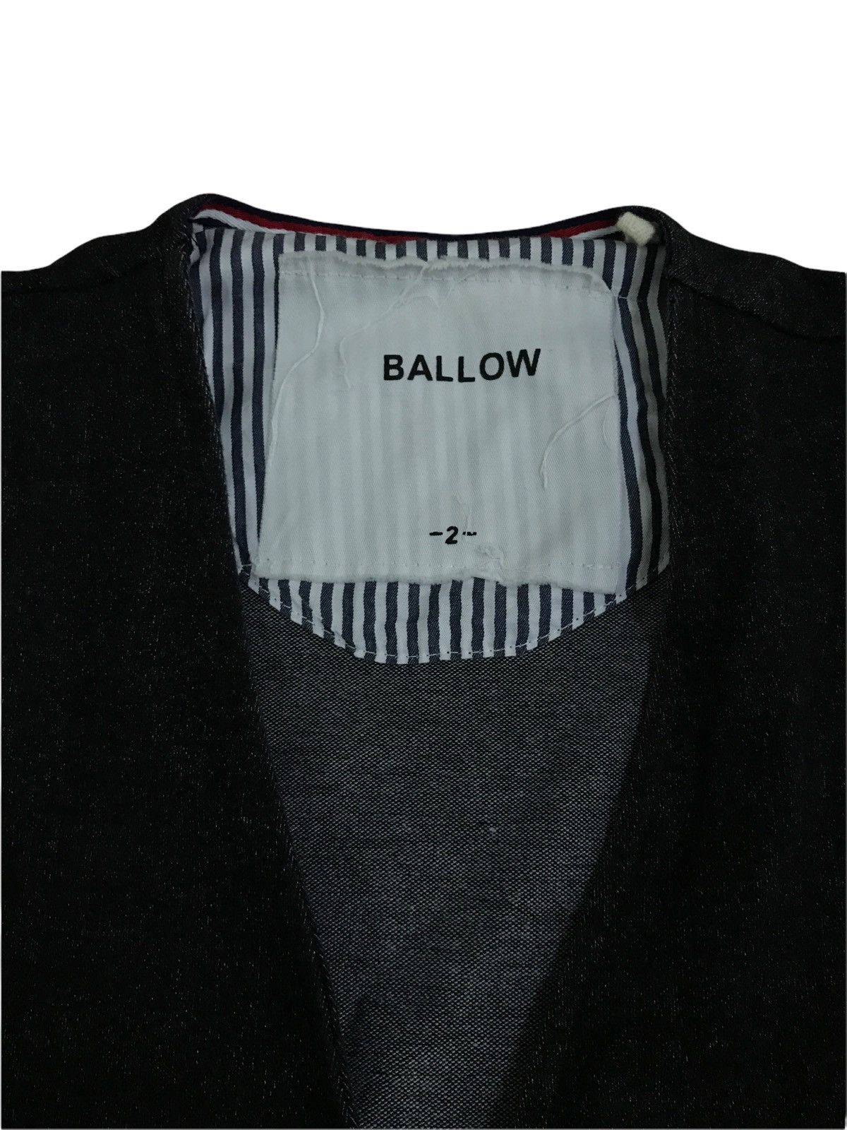 Japanese Brand × Vintage Japanese Brand Ballow Soft Denim Vest Jacket Size US XS / EU 42 / 0 - 3 Thumbnail