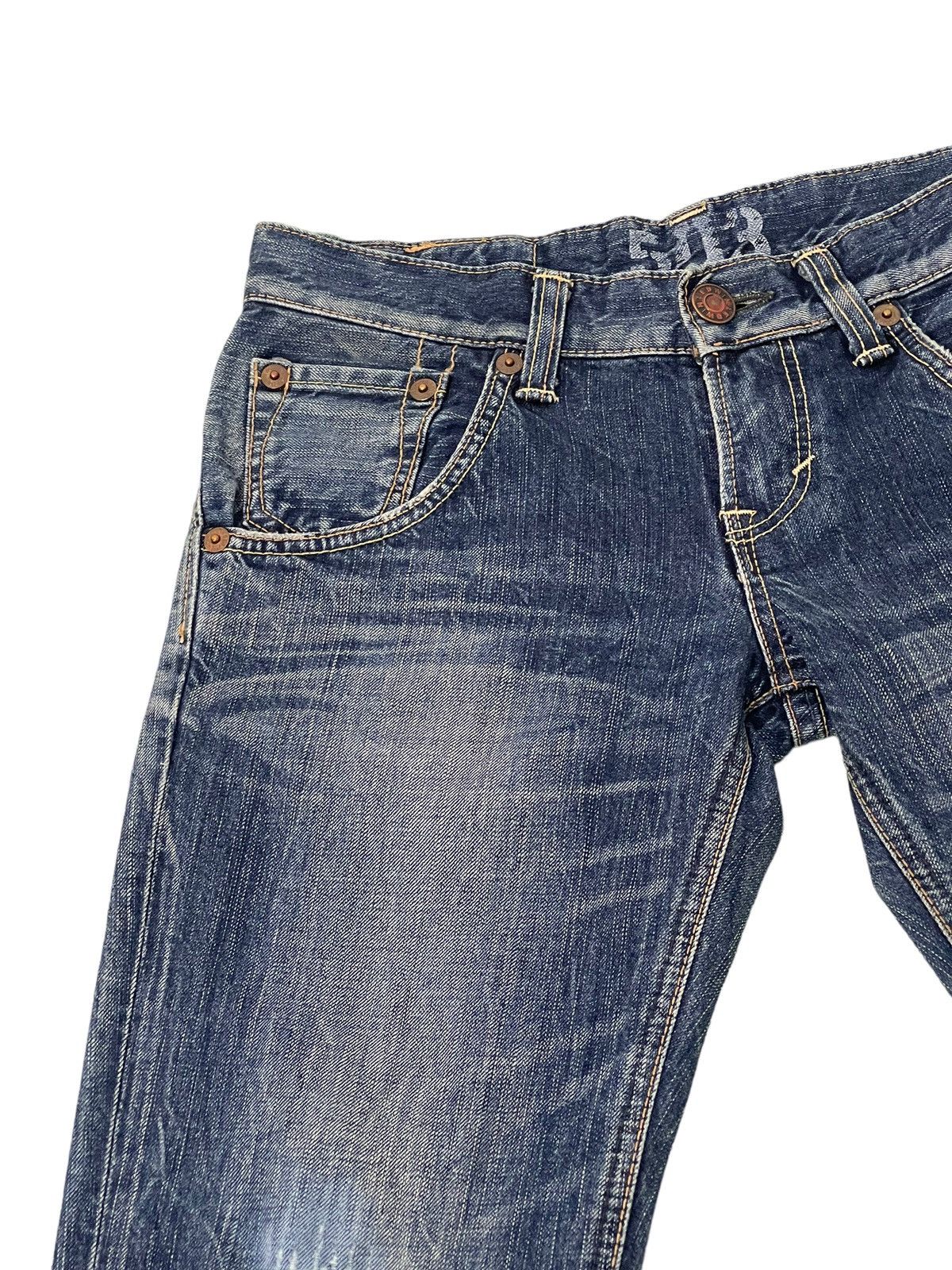 Edwin Flare Jeans Edwin Distress Denim Low Rise Boot Cut 3🟦5 Size US 30 / EU 46 - 8 Thumbnail