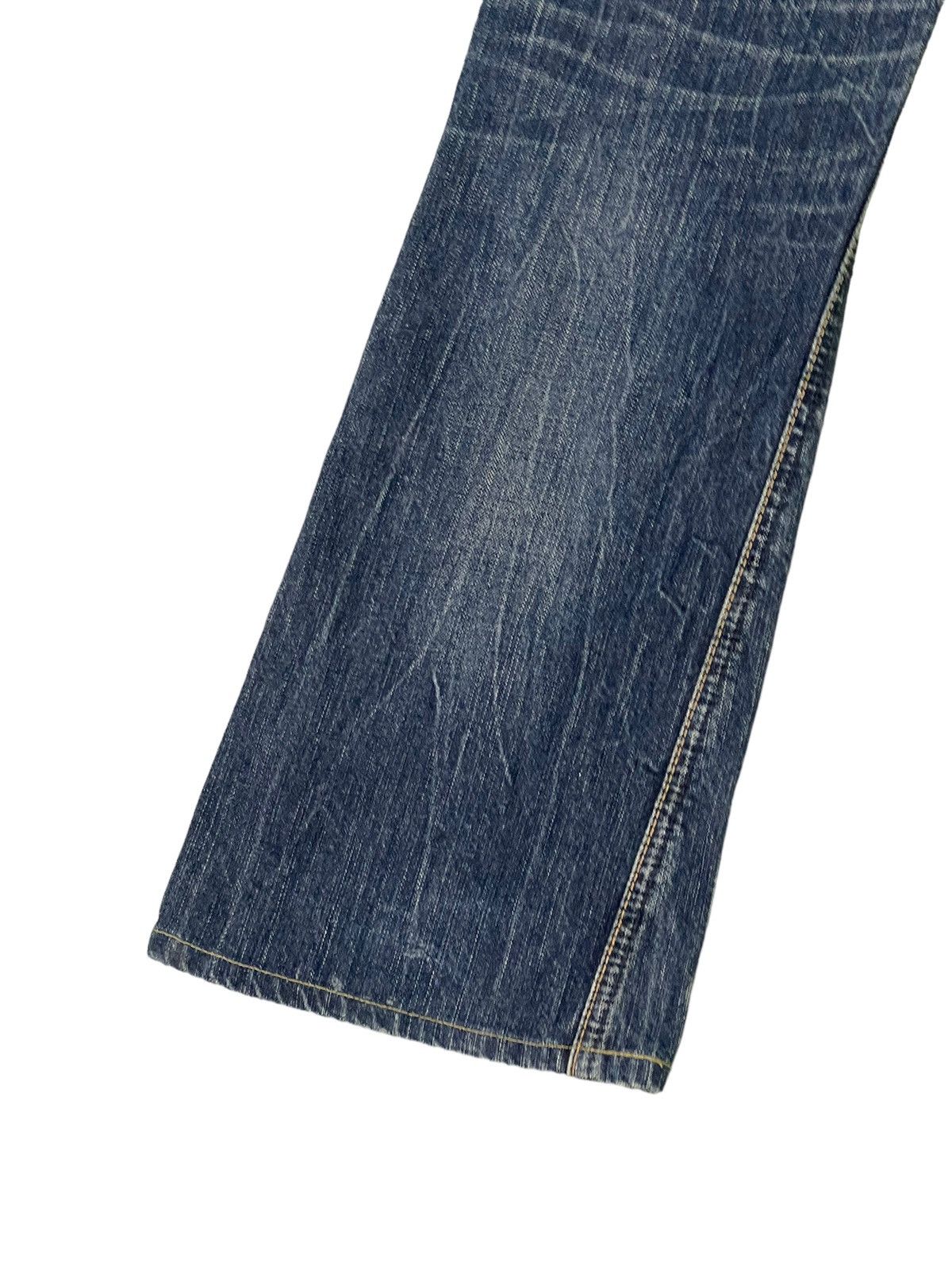 Edwin Flare Jeans Edwin Distress Denim Low Rise Boot Cut 3🟦5 Size US 30 / EU 46 - 15 Thumbnail